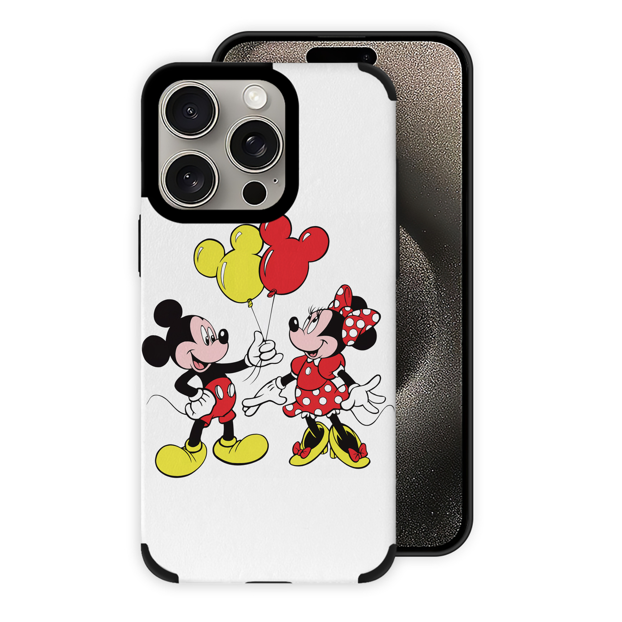 （画像用） ミッキーマウス Mickey Mouse 【iPhone15ProMax対応】 PUレザー スマホケース 耐衝撃＆黄変防止