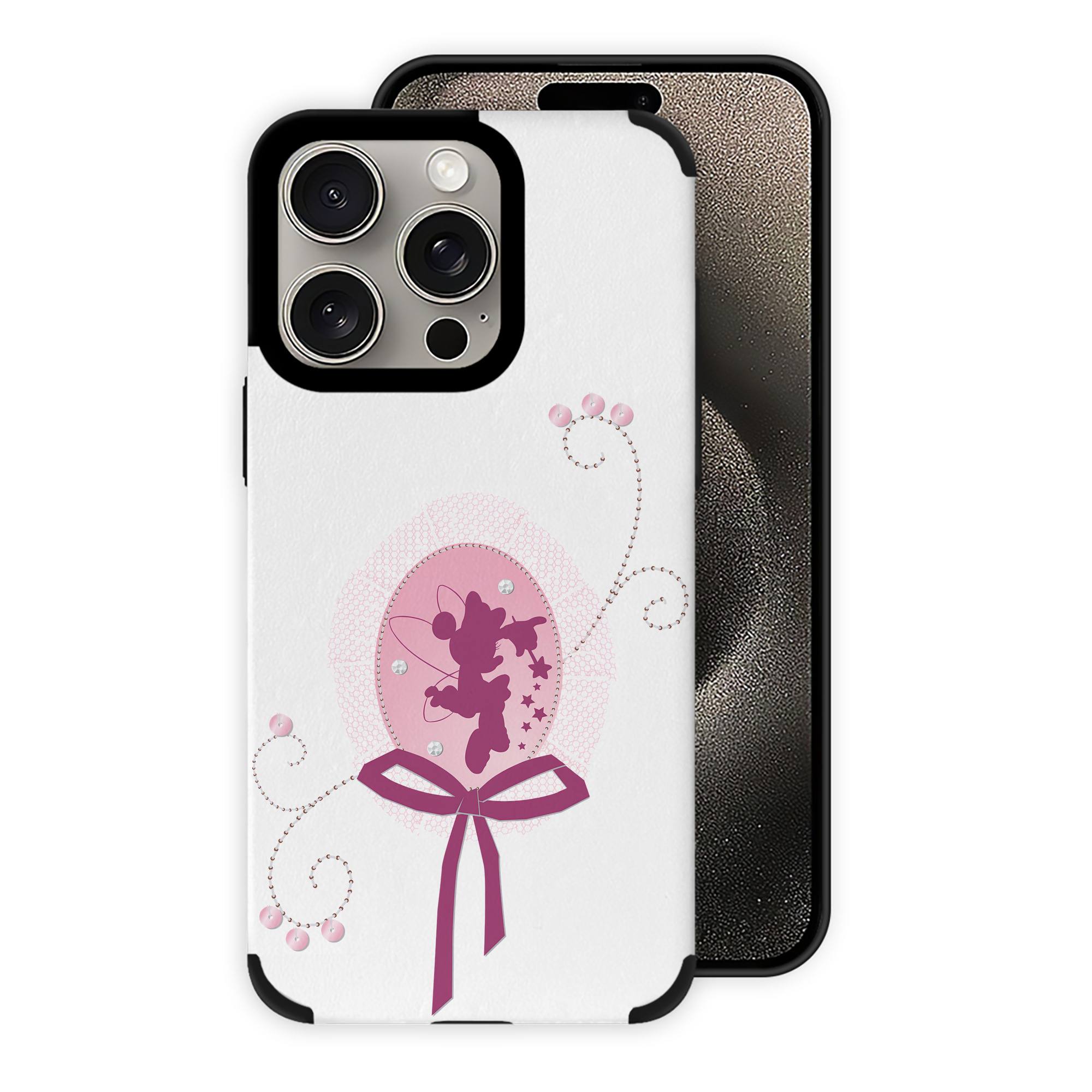 （画像用） ミッキーマウス Mickey Mouse 【iPhone15ProMax対応】 PUレザー スマホケース 耐衝撃＆黄変防止