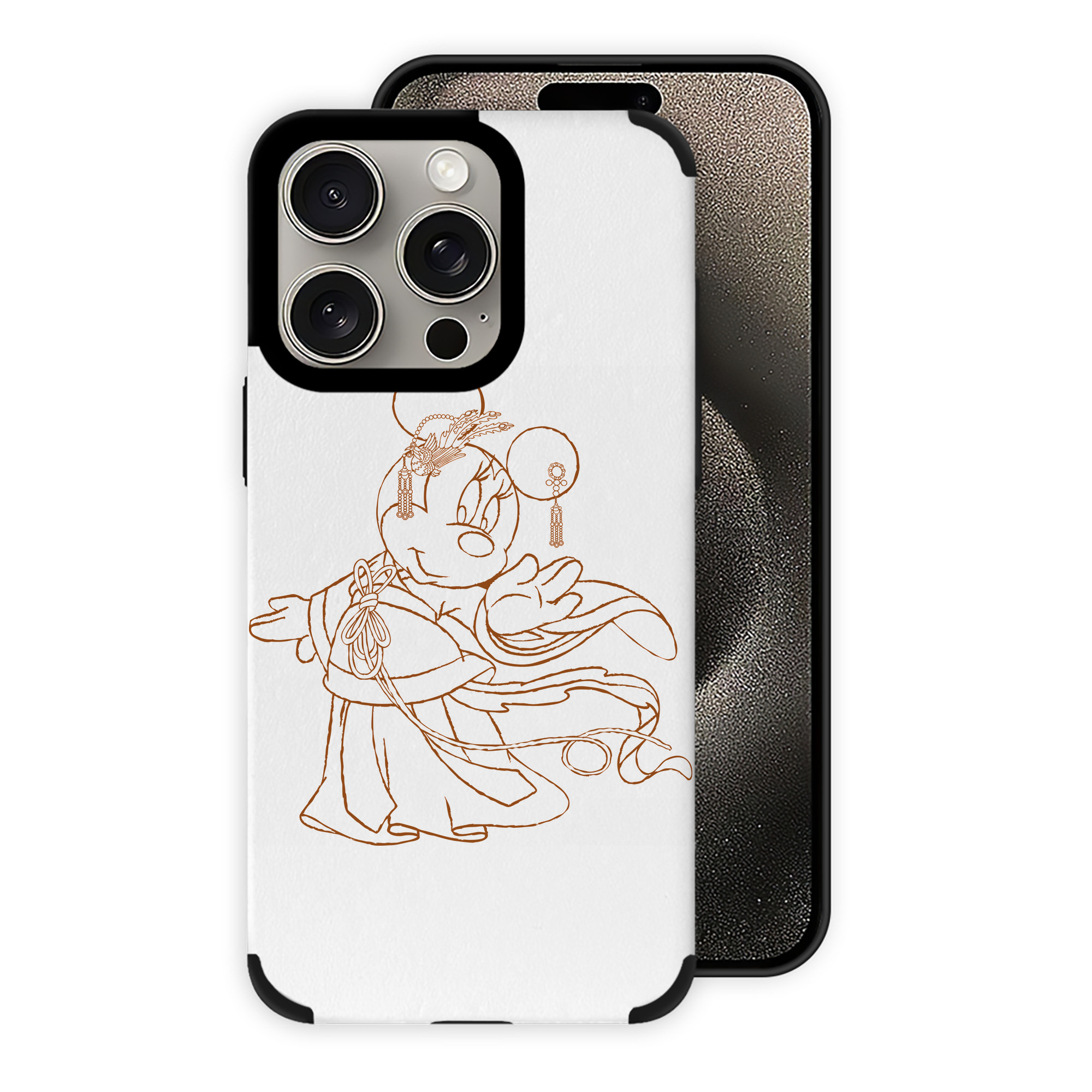 （画像用） ミッキーマウス Mickey Mouse 【iPhone15ProMax対応】 PUレザー スマホケース 耐衝撃＆黄変防止