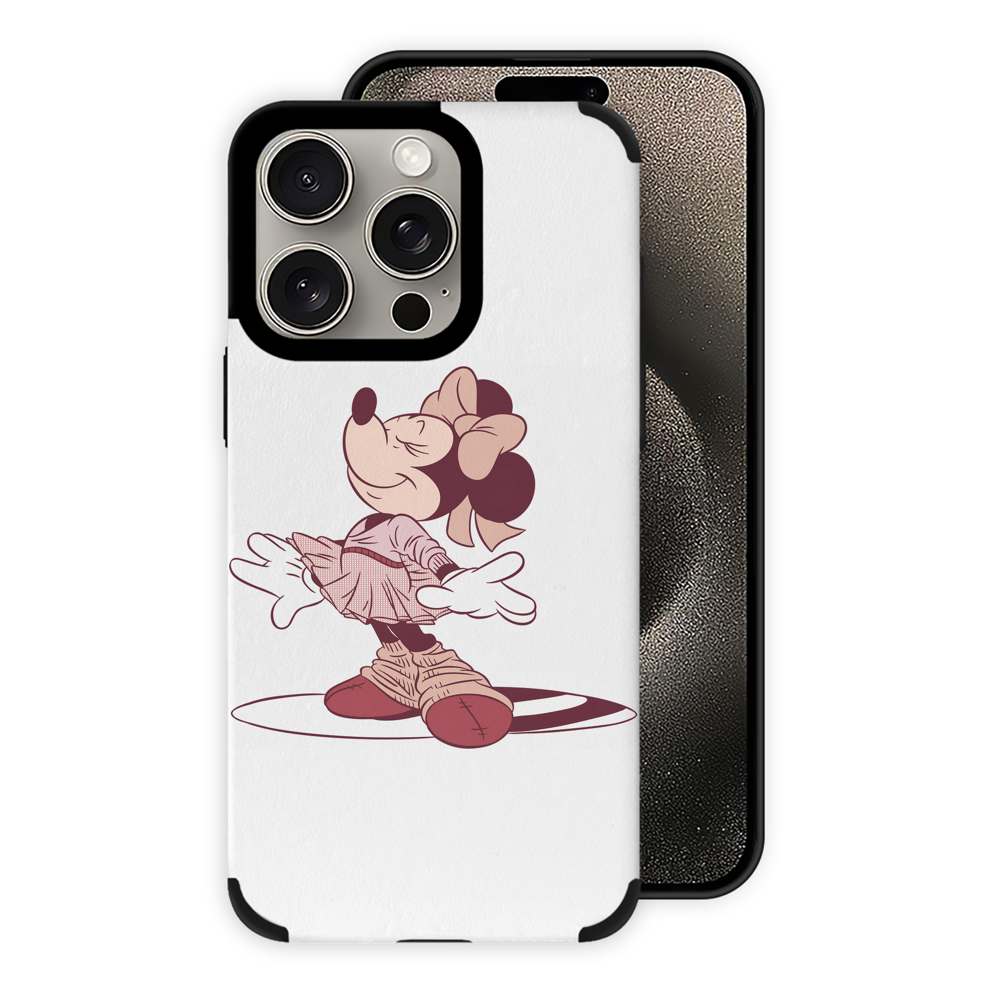 （画像用） ミッキーマウス Mickey Mouse 【iPhone15ProMax対応】 PUレザー スマホケース 耐衝撃＆黄変防止