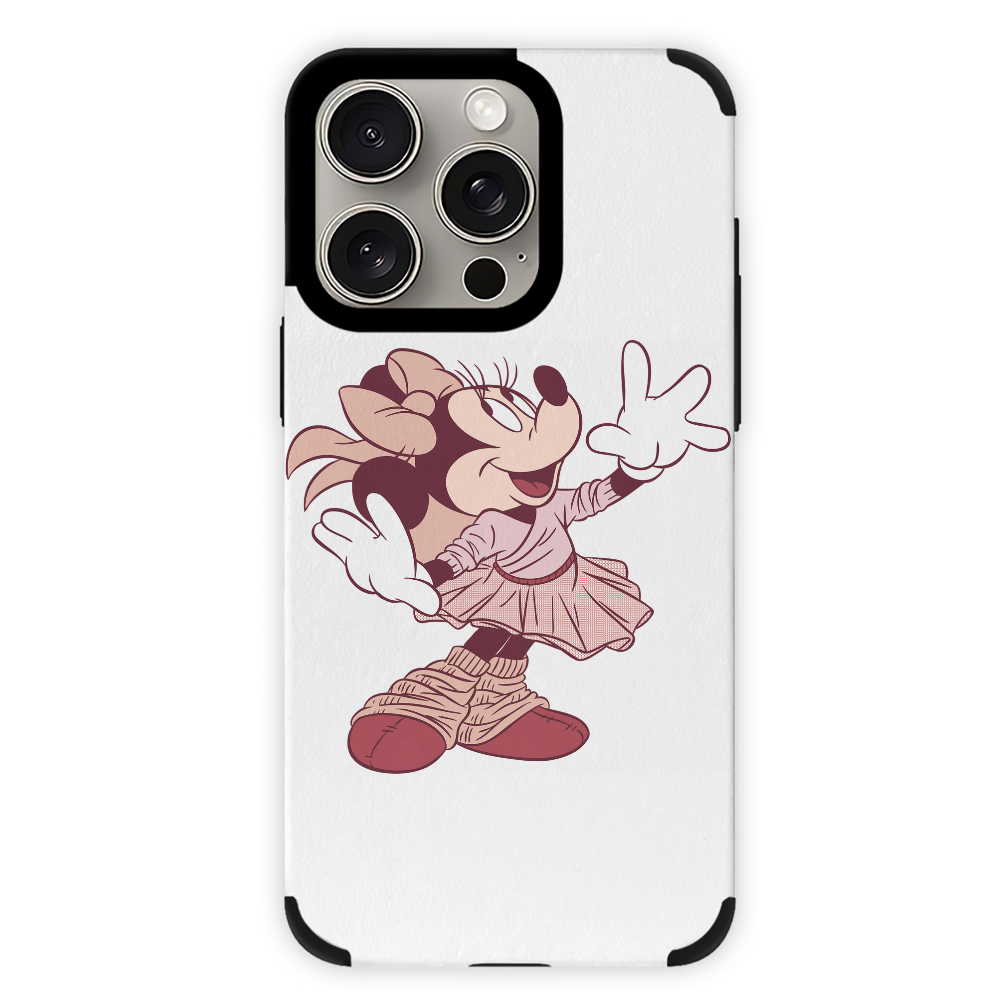 （画像用） ミッキーマウス Mickey Mouse 【iPhone15ProMax対応】 PUレザー スマホケース 耐衝撃＆黄変防止