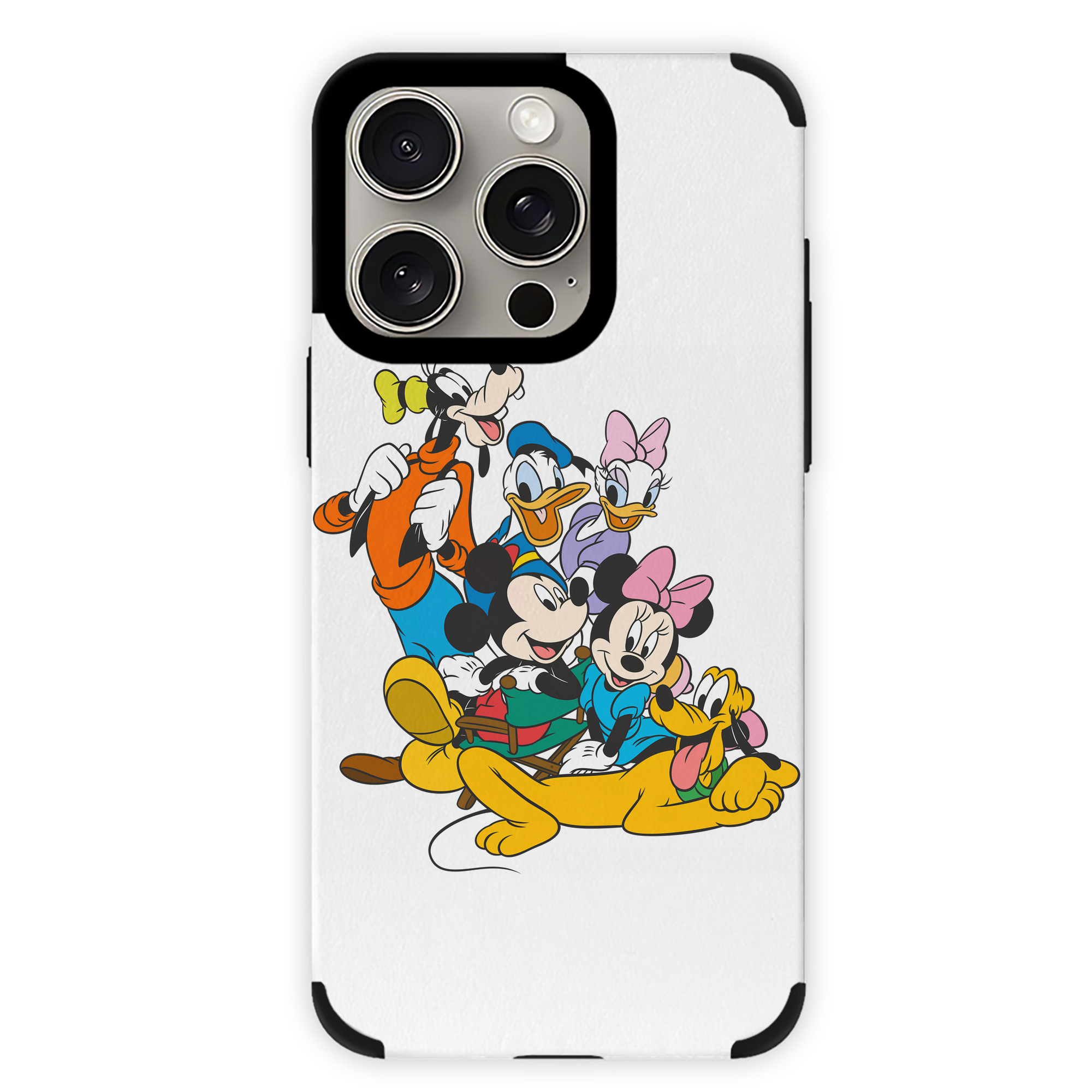 （画像用） ミッキーマウス Mickey Mouse 【iPhone15ProMax対応】 PUレザー スマホケース 耐衝撃＆黄変防止