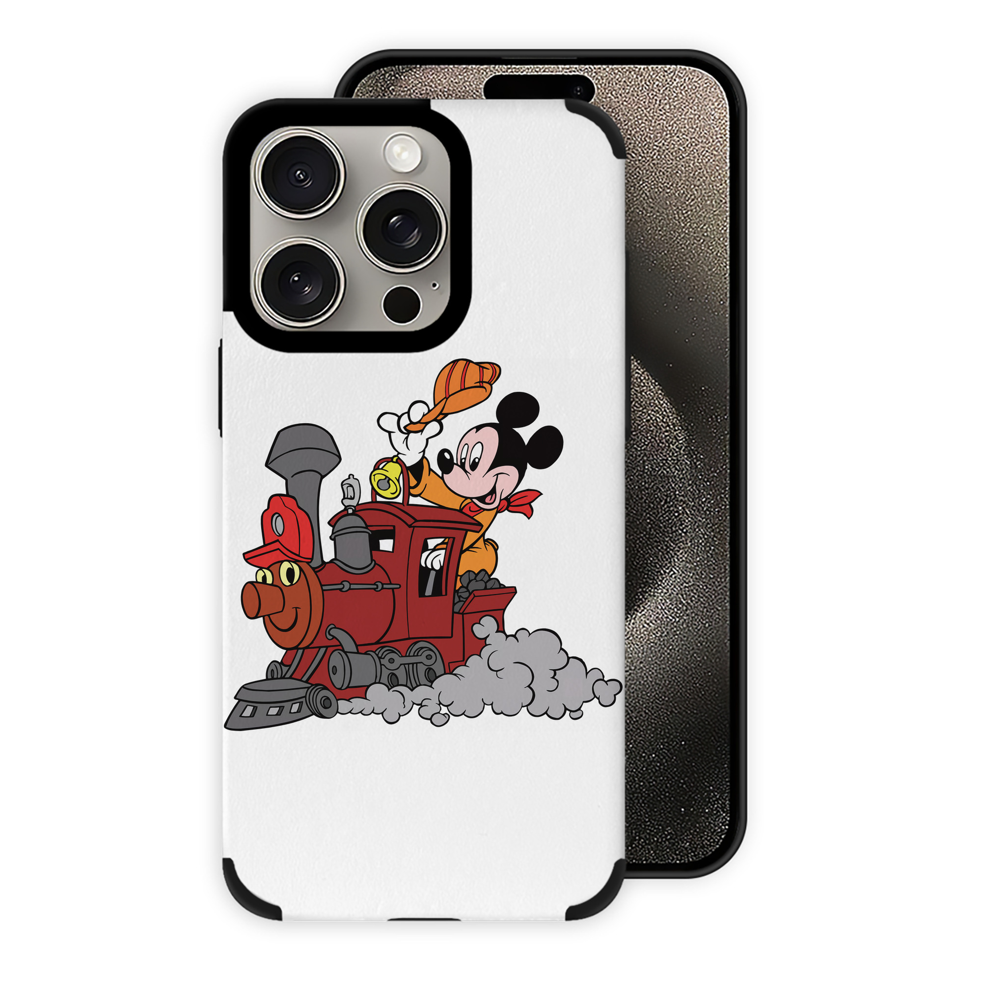 （画像用） ミッキーマウス Mickey Mouse 【iPhone15ProMax対応】 PUレザー スマホケース 耐衝撃＆黄変防止
