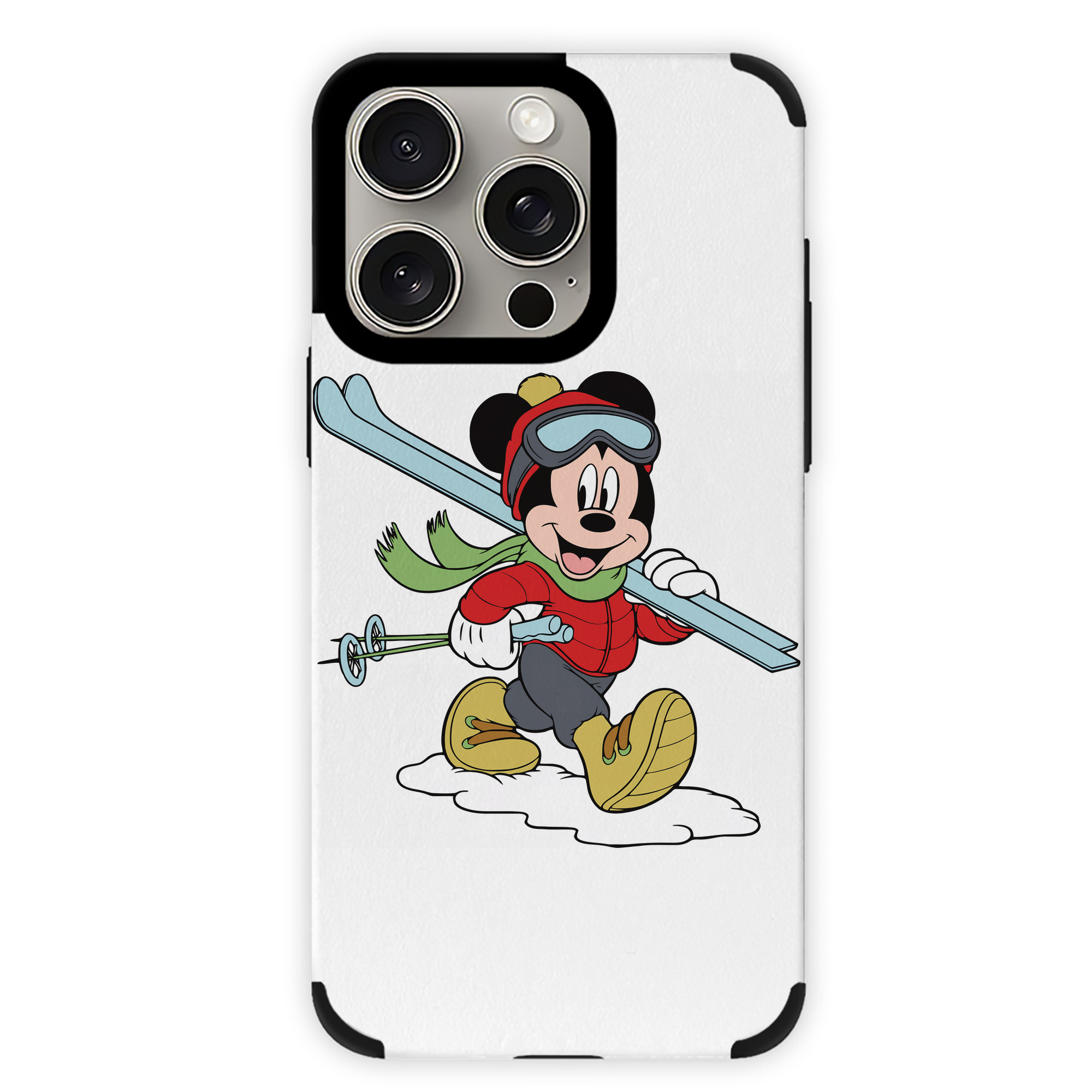 （画像用） ミッキーマウス Mickey Mouse 【iPhone15ProMax対応】 PUレザー スマホケース 耐衝撃＆黄変防止