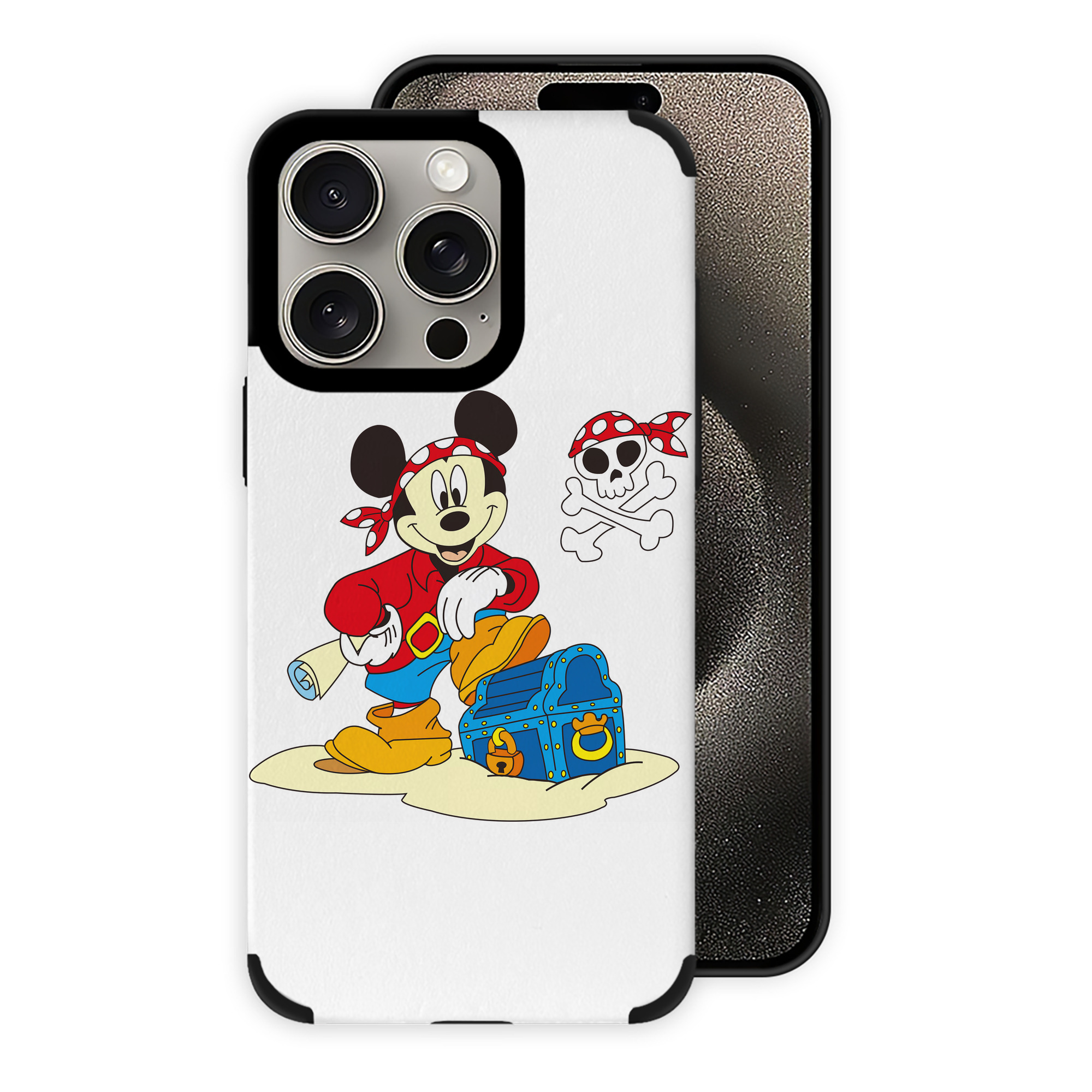 （画像用） ミッキーマウス Mickey Mouse 【iPhone15ProMax対応】 PUレザー スマホケース 耐衝撃＆黄変防止