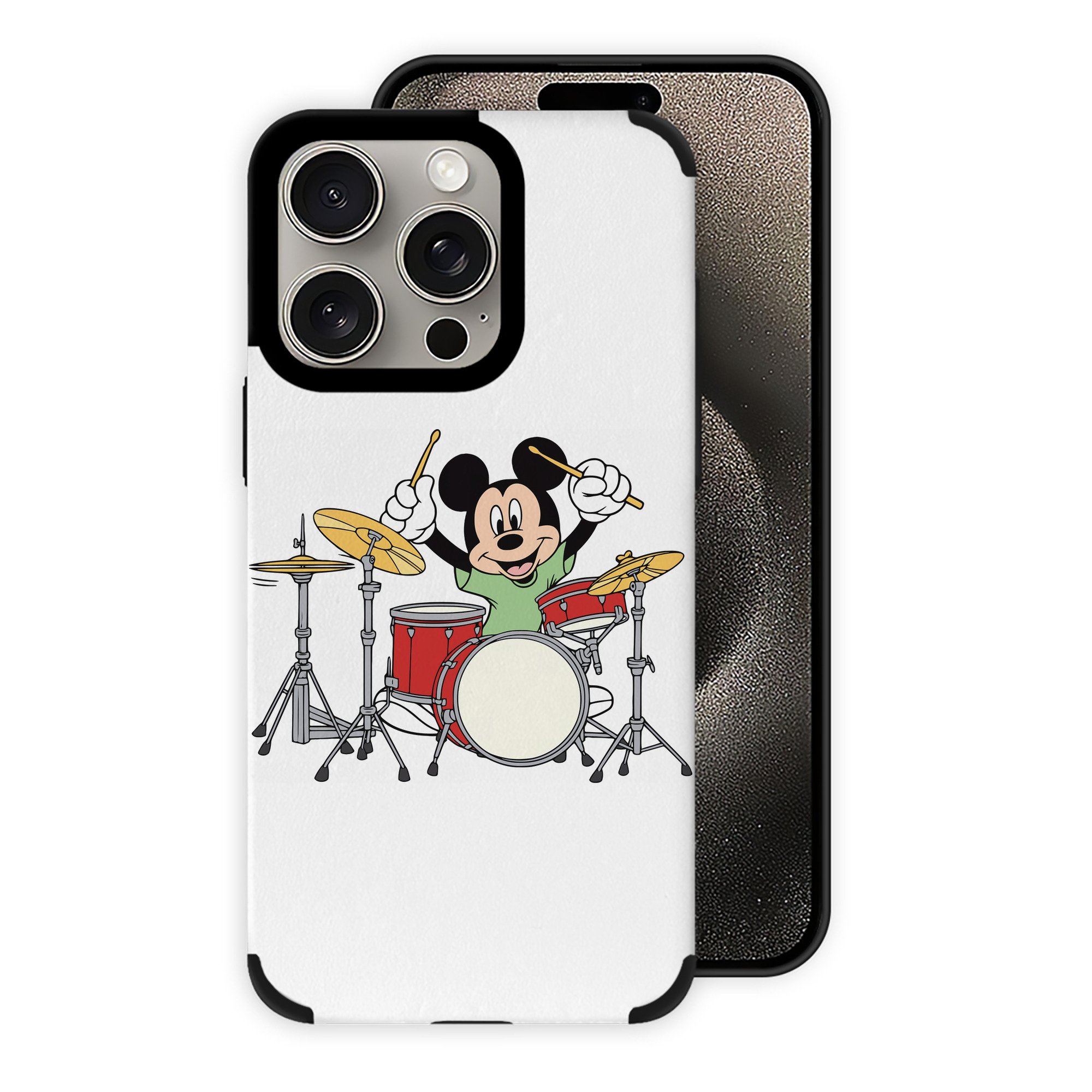 （画像用） ミッキーマウス Mickey Mouse 【iPhone15ProMax対応】 PUレザー スマホケース 耐衝撃＆黄変防止