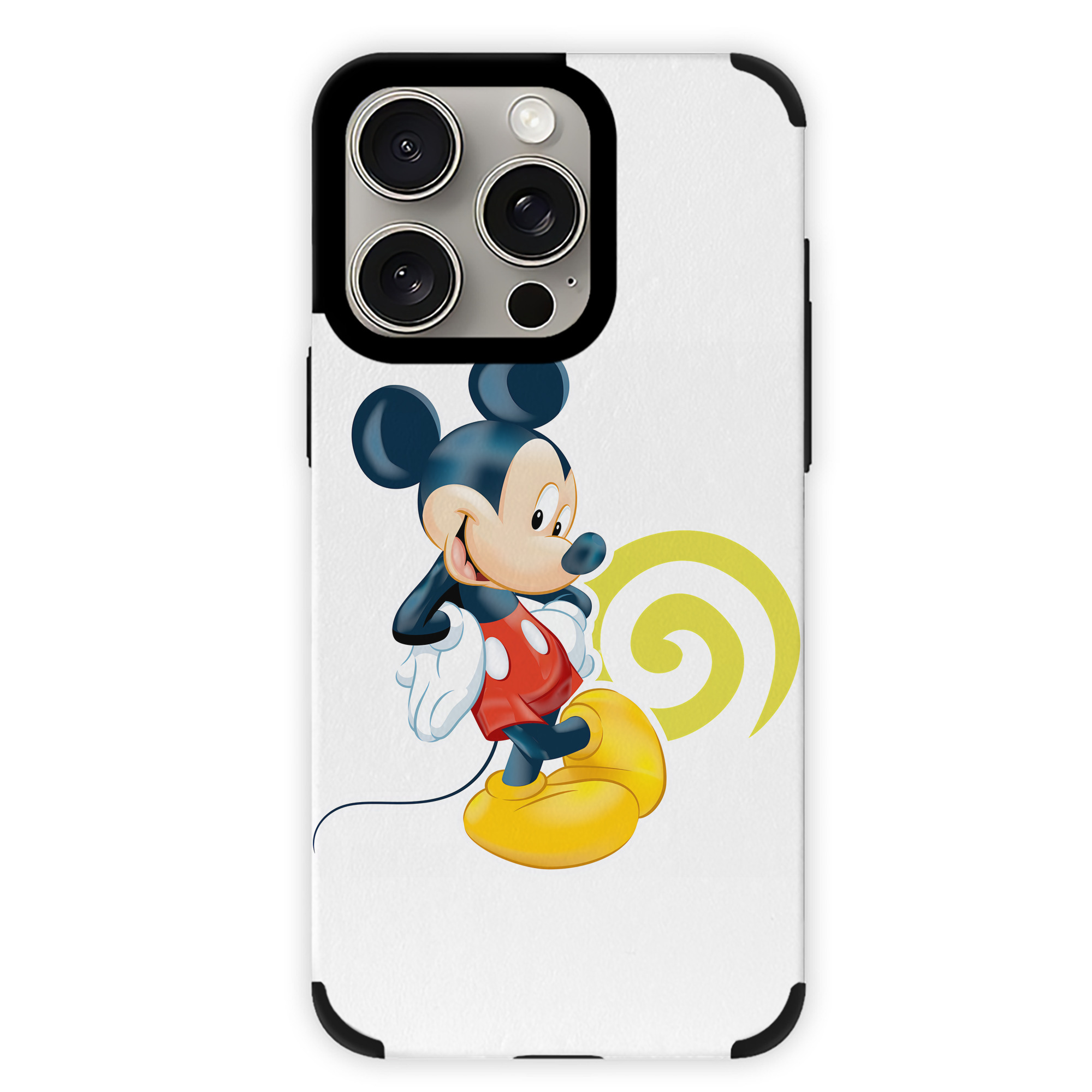 （画像用） ミッキーマウス Mickey Mouse 【iPhone15ProMax対応】 PUレザー スマホケース 耐衝撃＆黄変防止