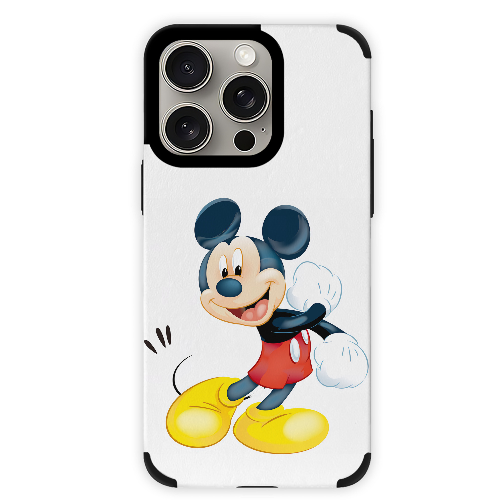 （画像用） ミッキーマウス Mickey Mouse 【iPhone15ProMax対応】 PUレザー スマホケース 耐衝撃＆黄変防止