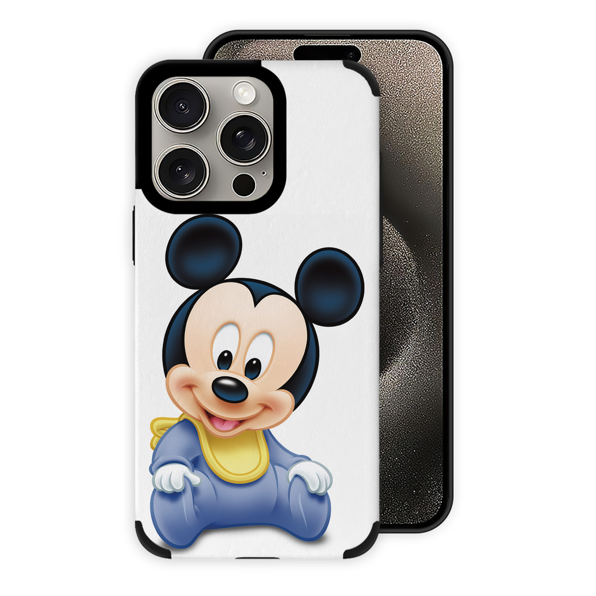 （画像用） ミッキーマウス Mickey Mouse 【iPhone15ProMax対応】 PUレザー スマホケース 耐衝撃＆黄変防止