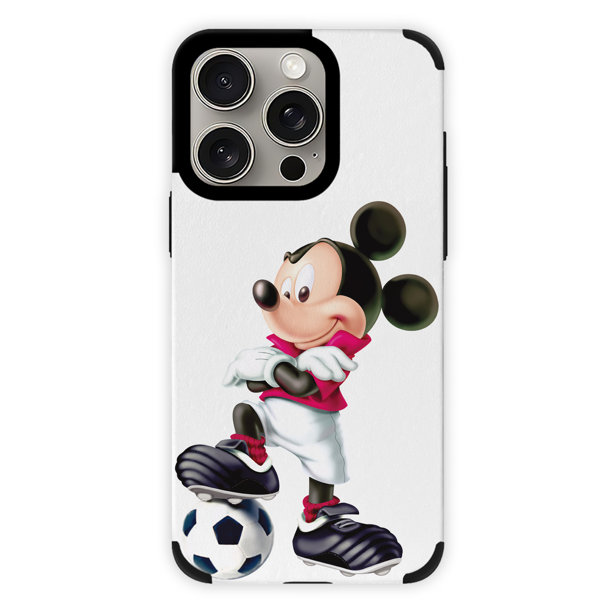 （画像用） ミッキーマウス Mickey Mouse 【iPhone15ProMax対応】 PUレザー スマホケース 耐衝撃＆黄変防止