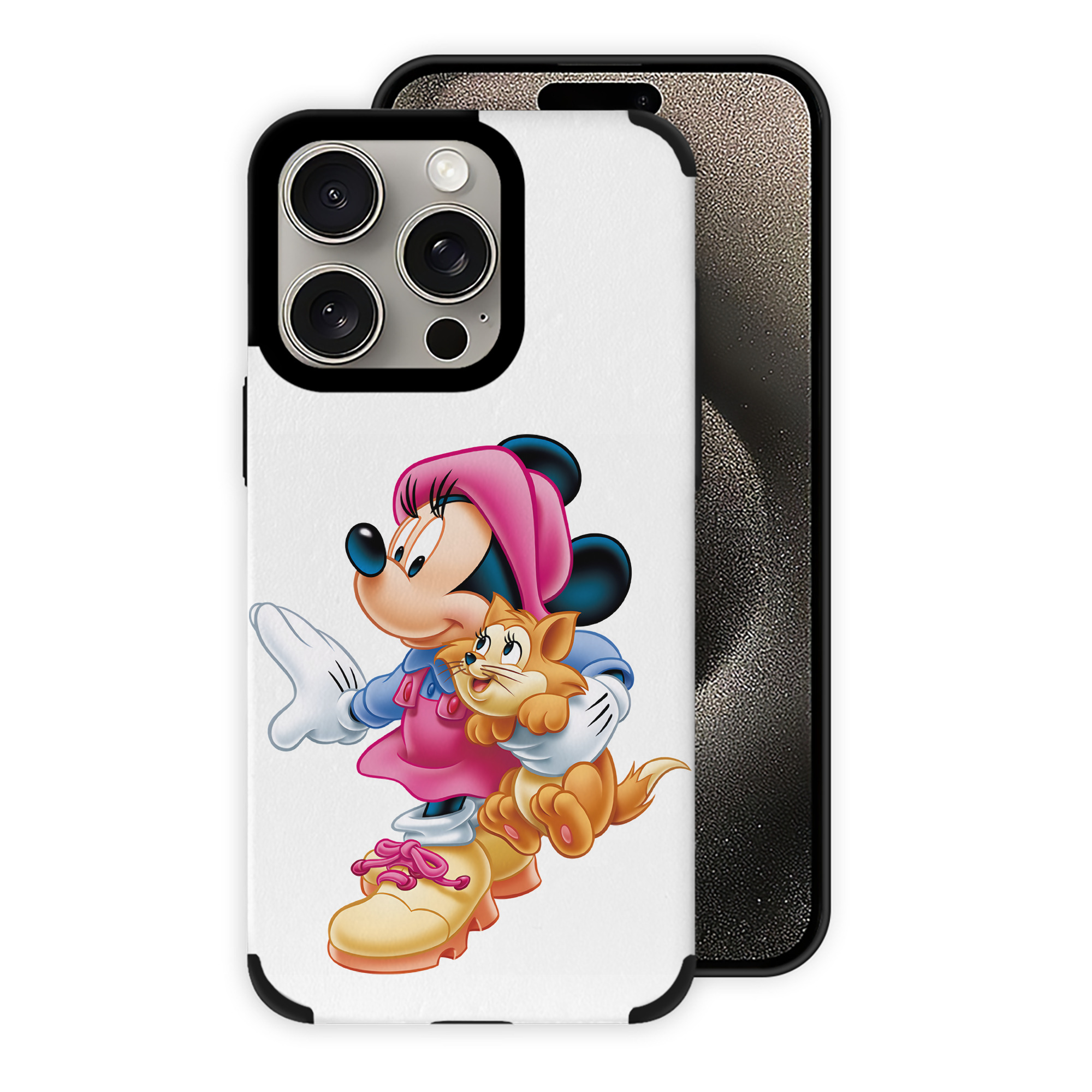 （画像用） ミッキーマウス Mickey Mouse 【iPhone15ProMax対応】 PUレザー スマホケース 耐衝撃＆黄変防止
