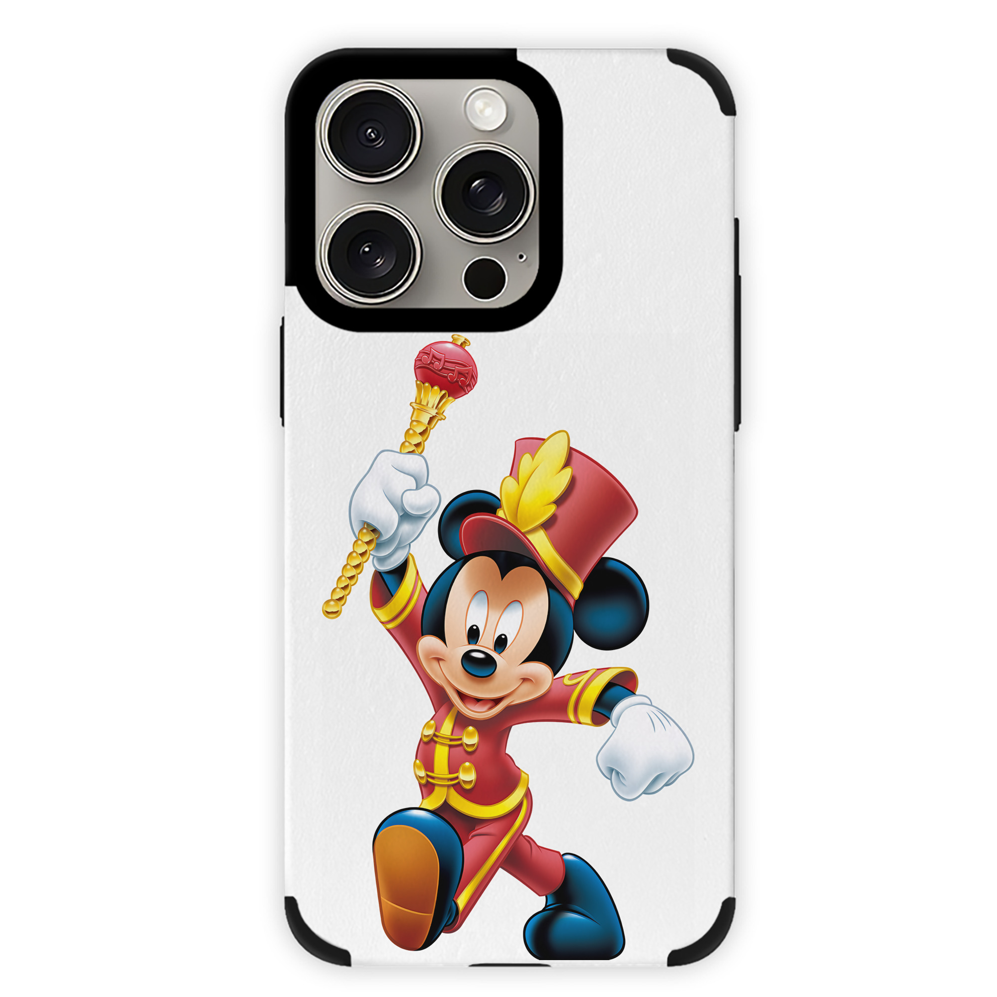 （画像用） ミッキーマウス Mickey Mouse 【iPhone15ProMax対応】 PUレザー スマホケース 耐衝撃＆黄変防止