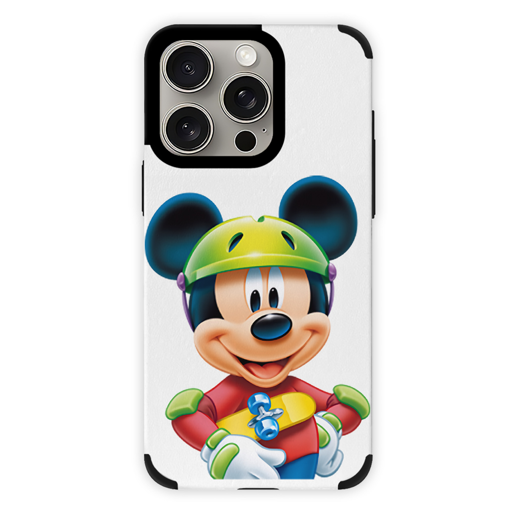 （画像用） ミッキーマウス Mickey Mouse 【iPhone15ProMax対応】 PUレザー スマホケース 耐衝撃＆黄変防止