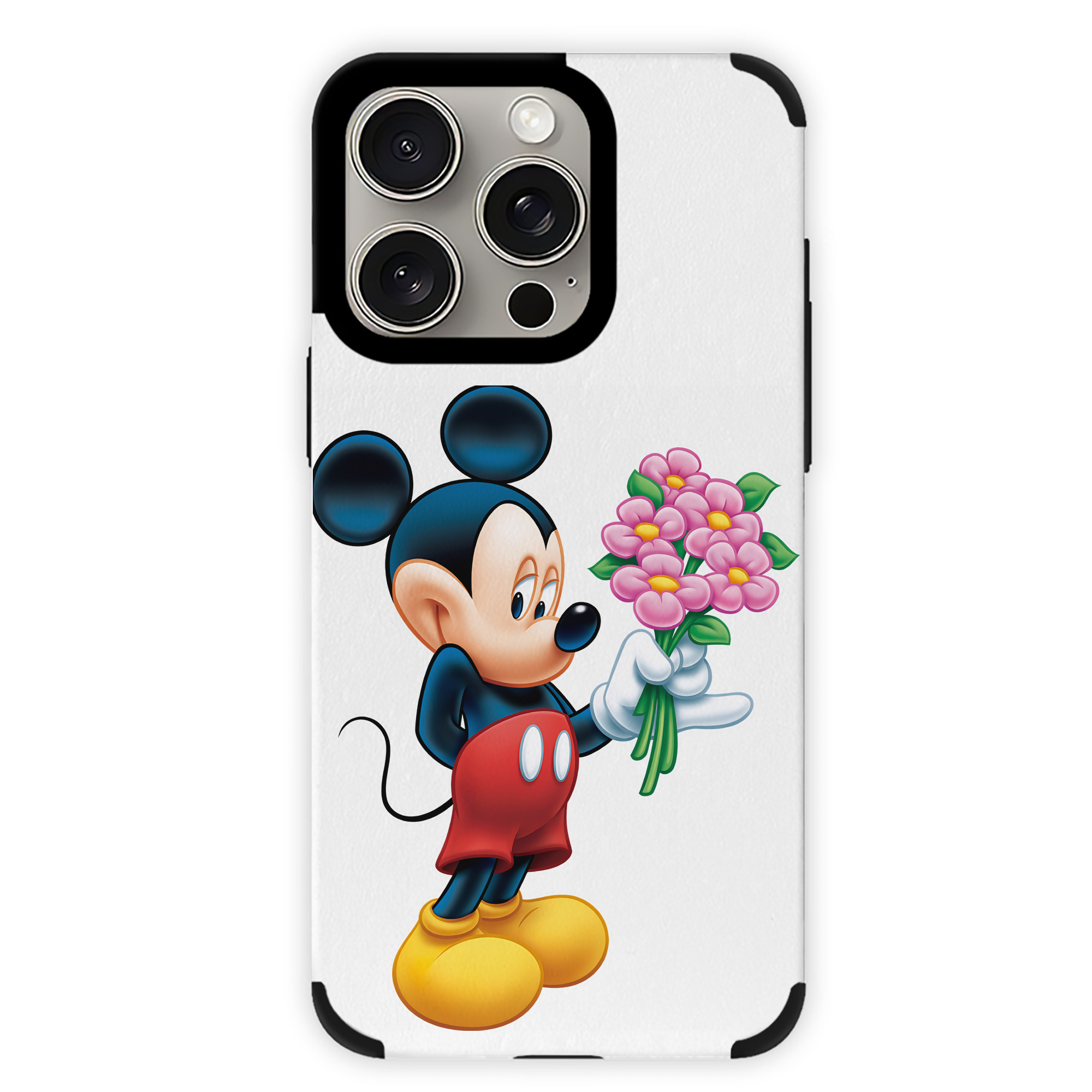（画像用） ミッキーマウス Mickey Mouse 【iPhone15ProMax対応】 PUレザー スマホケース 耐衝撃＆黄変防止