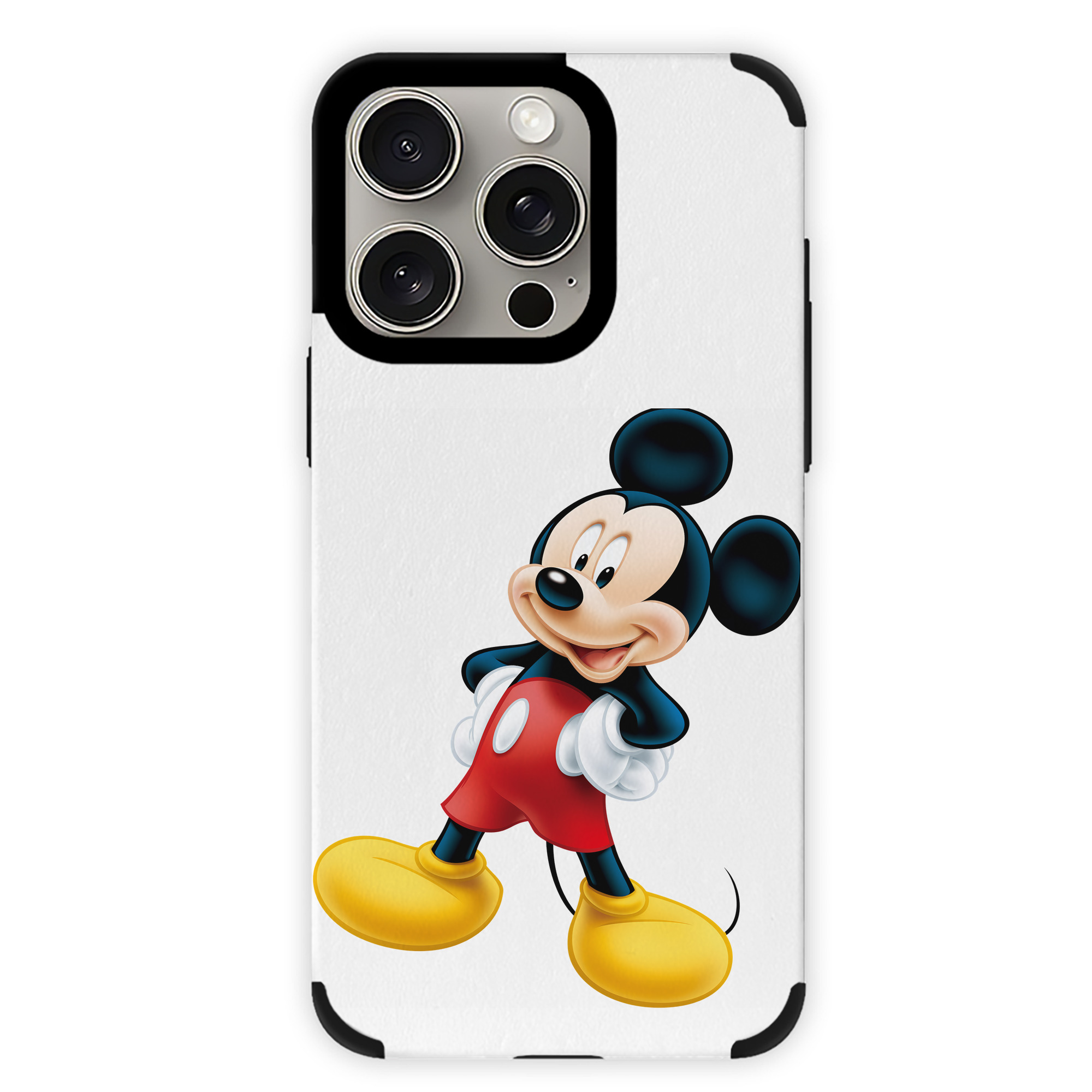 （画像用） ミッキーマウス Mickey Mouse 【iPhone15ProMax対応】 PUレザー スマホケース 耐衝撃＆黄変防止