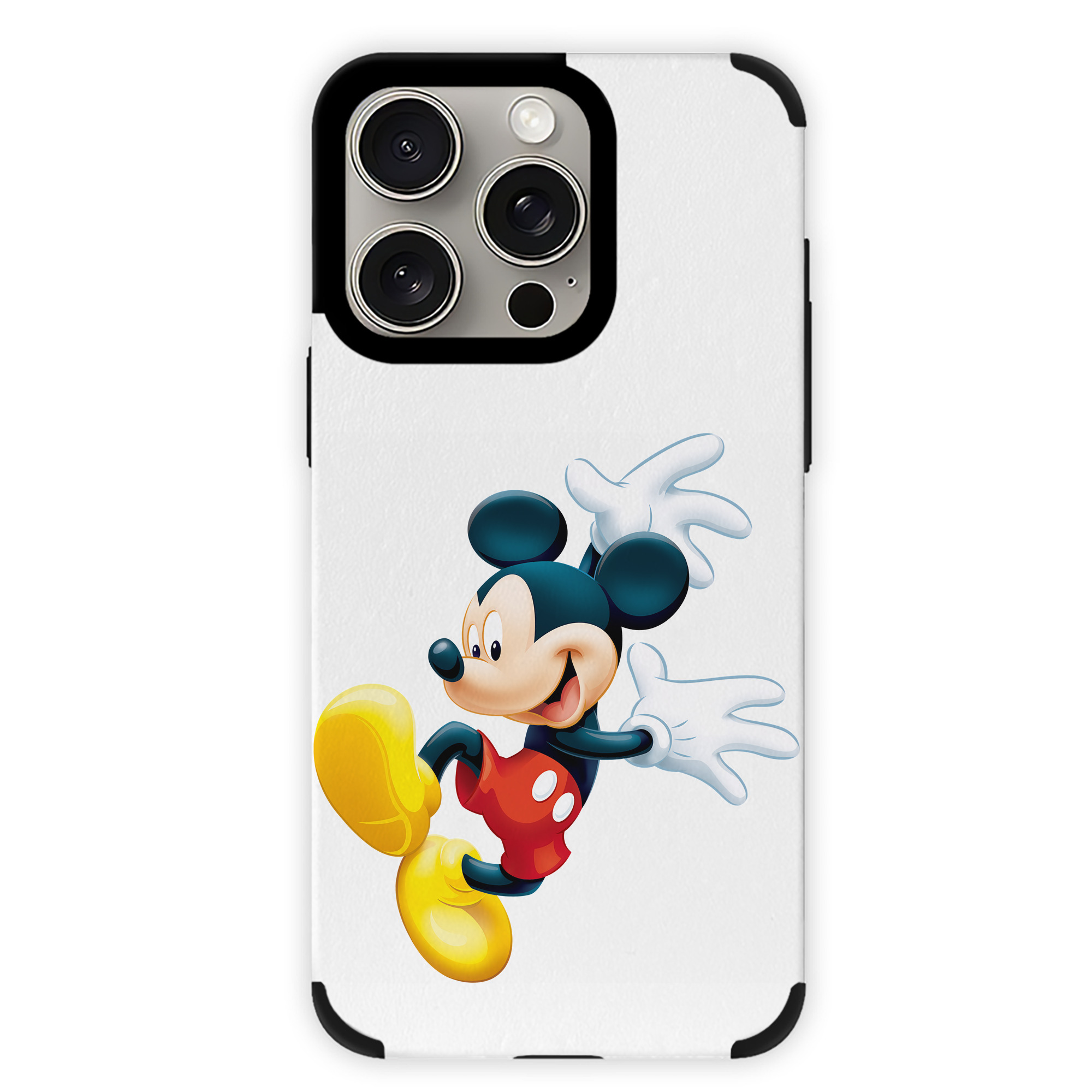 （画像用） ミッキーマウス Mickey Mouse 【iPhone15ProMax対応】 PUレザー スマホケース 耐衝撃＆黄変防止
