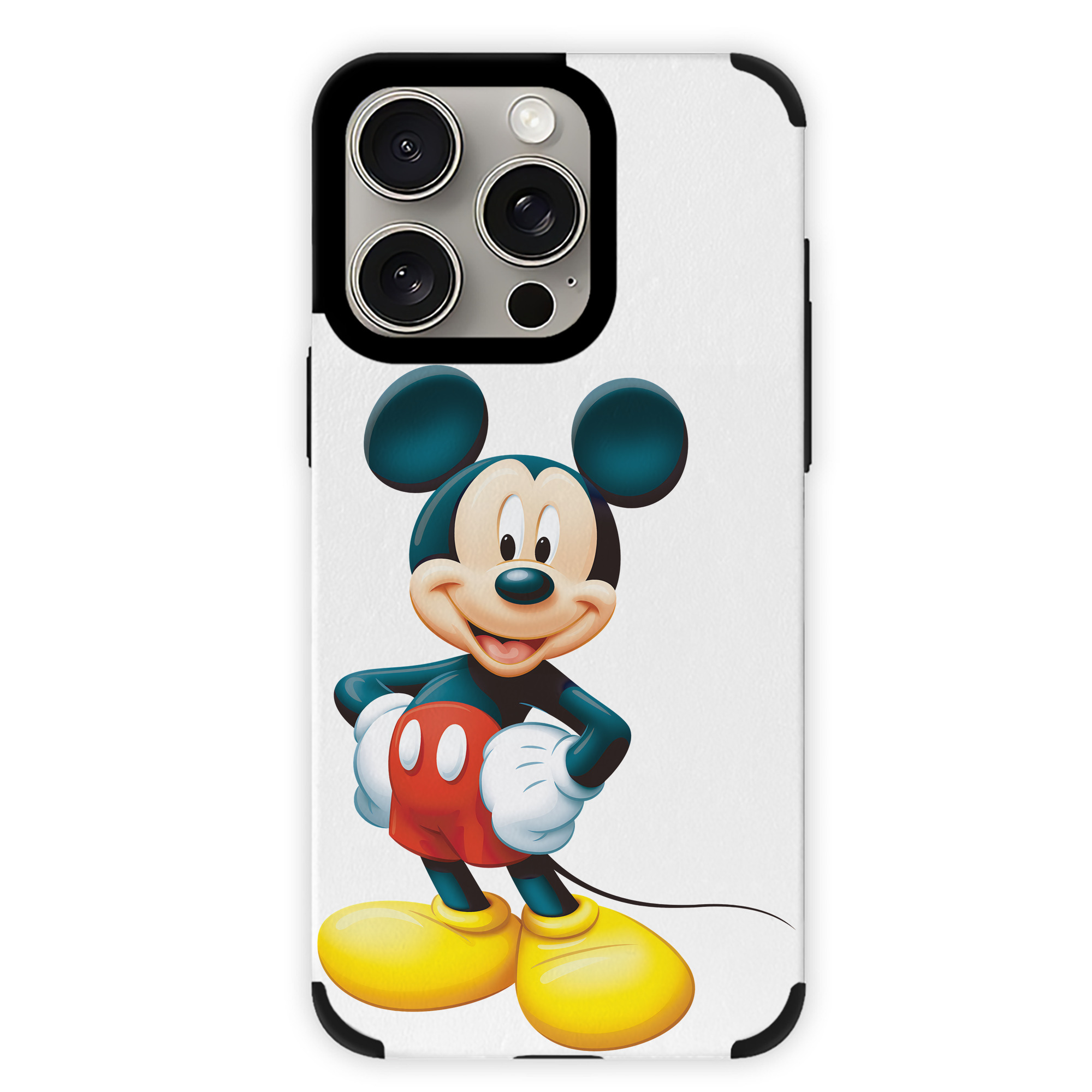（画像用） ミッキーマウス Mickey Mouse 【iPhone15ProMax対応】 PUレザー スマホケース 耐衝撃＆黄変防止