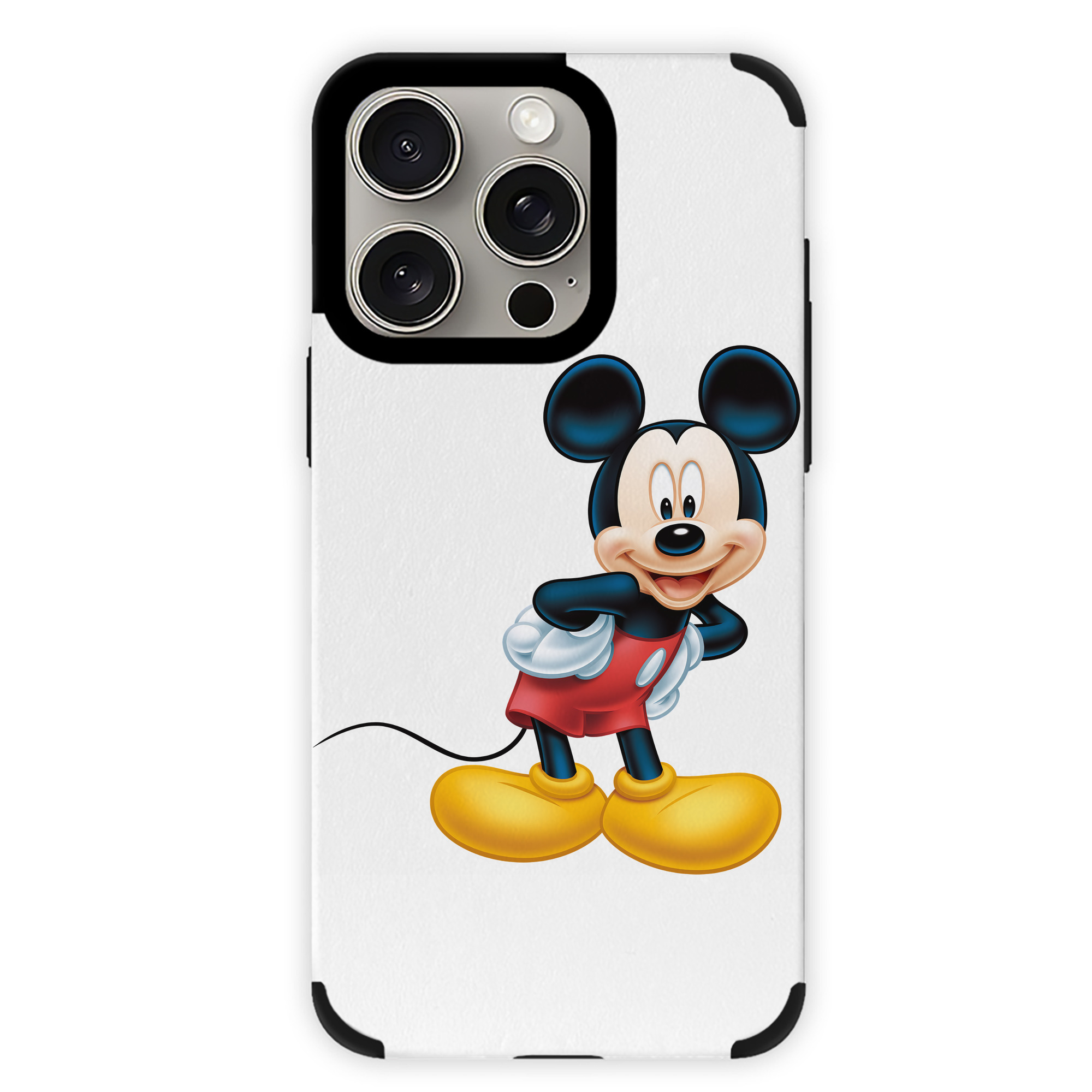 （画像用） ミッキーマウス Mickey Mouse 【iPhone15ProMax対応】 PUレザー スマホケース 耐衝撃＆黄変防止
