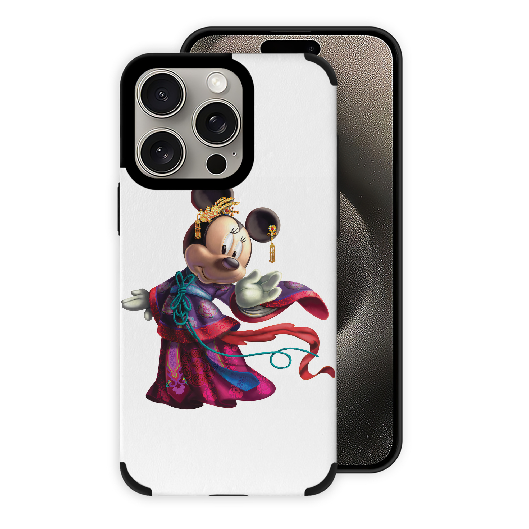 （画像用） ミッキーマウス Mickey Mouse 【iPhone15ProMax対応】 PUレザー スマホケース 耐衝撃＆黄変防止