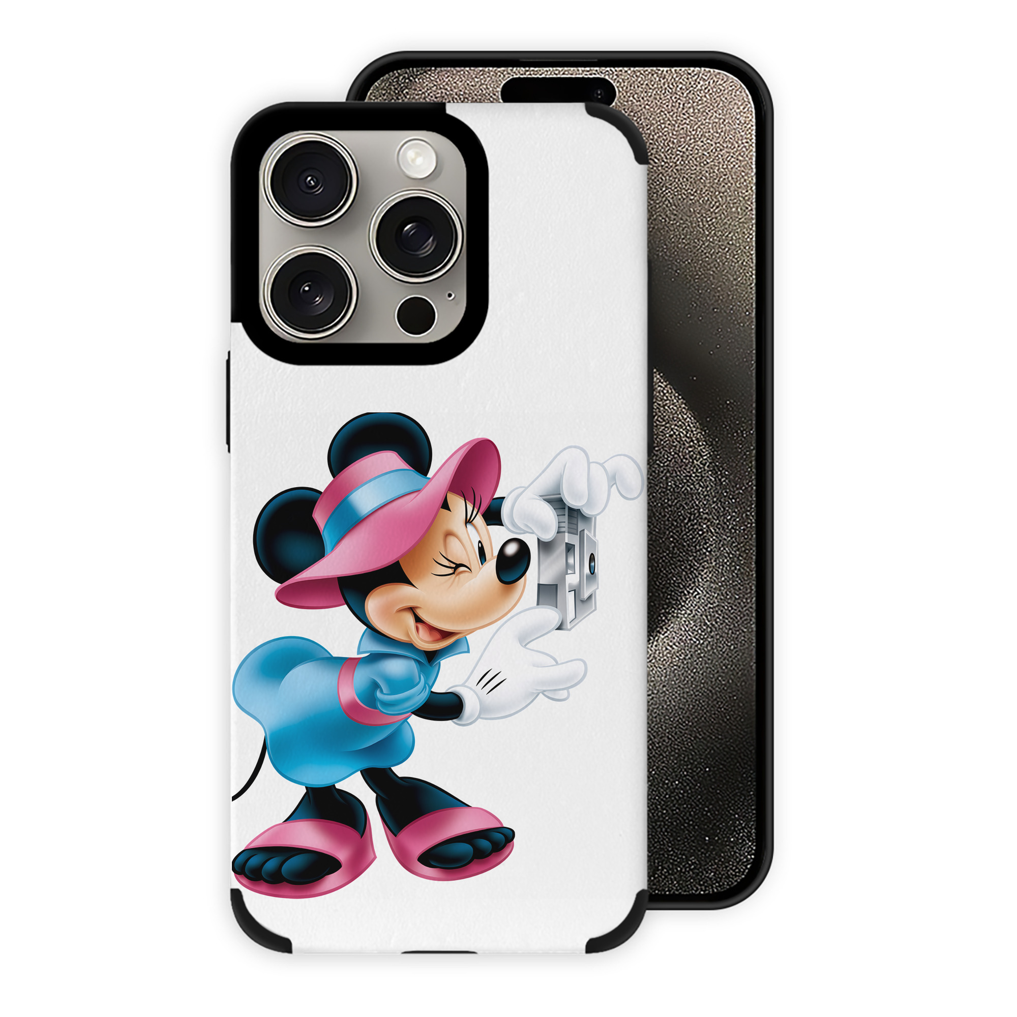 （画像用） ミッキーマウス Mickey Mouse 【iPhone15ProMax対応】 PUレザー スマホケース 耐衝撃＆黄変防止