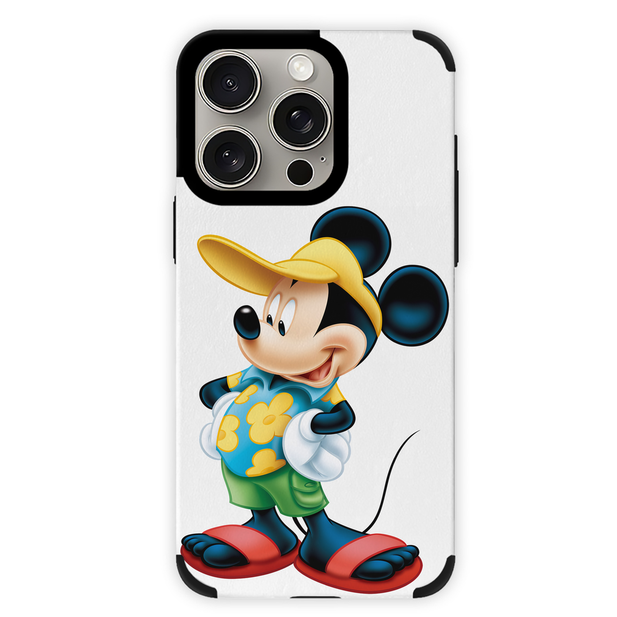 （画像用） ミッキーマウス Mickey Mouse 【iPhone15ProMax対応】 PUレザー スマホケース 耐衝撃＆黄変防止