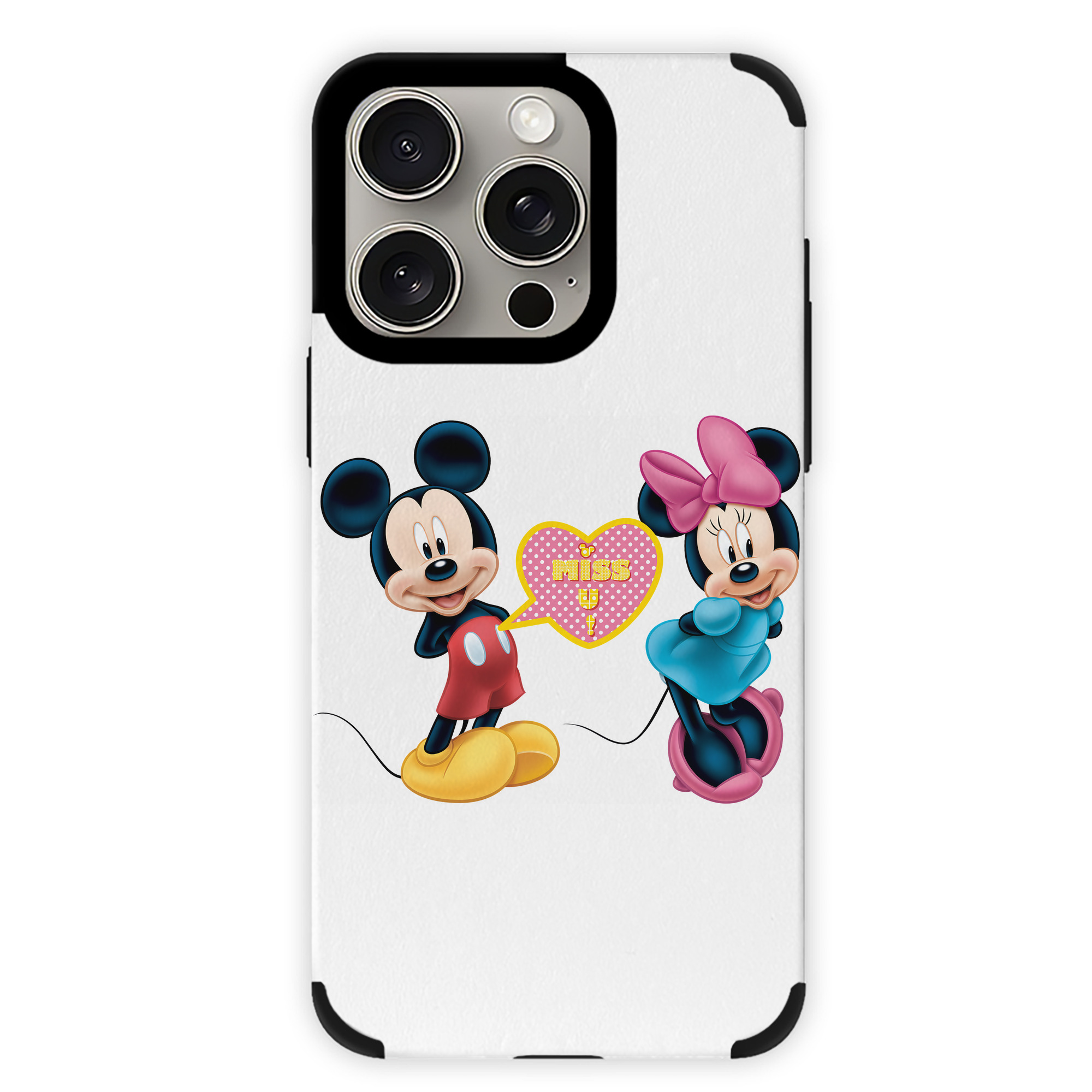 （画像用） ミッキーマウス Mickey Mouse 【iPhone15ProMax対応】 PUレザー スマホケース 耐衝撃＆黄変防止