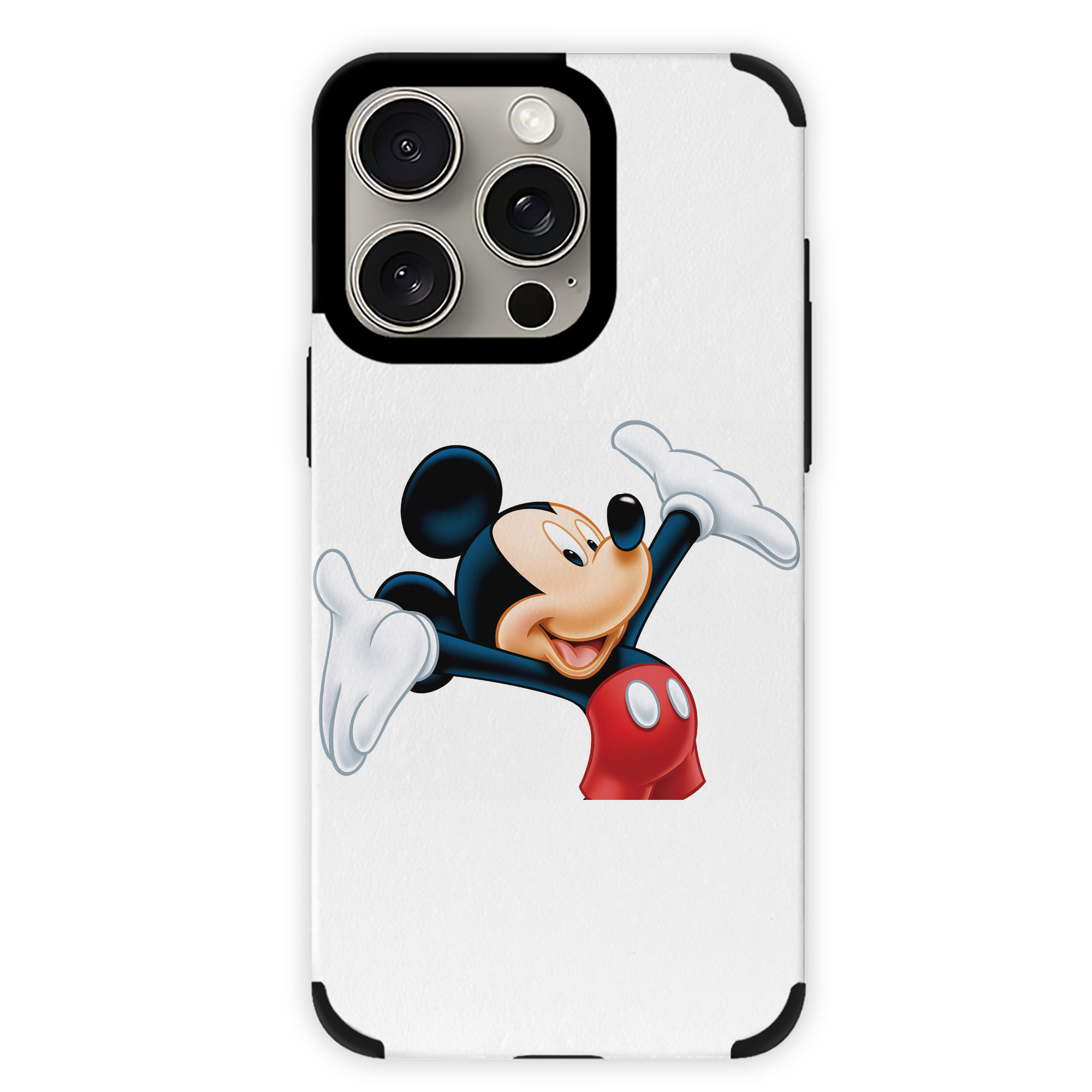 （画像用） ミッキーマウス Mickey Mouse 【iPhone15ProMax対応】 PUレザー スマホケース 耐衝撃＆黄変防止