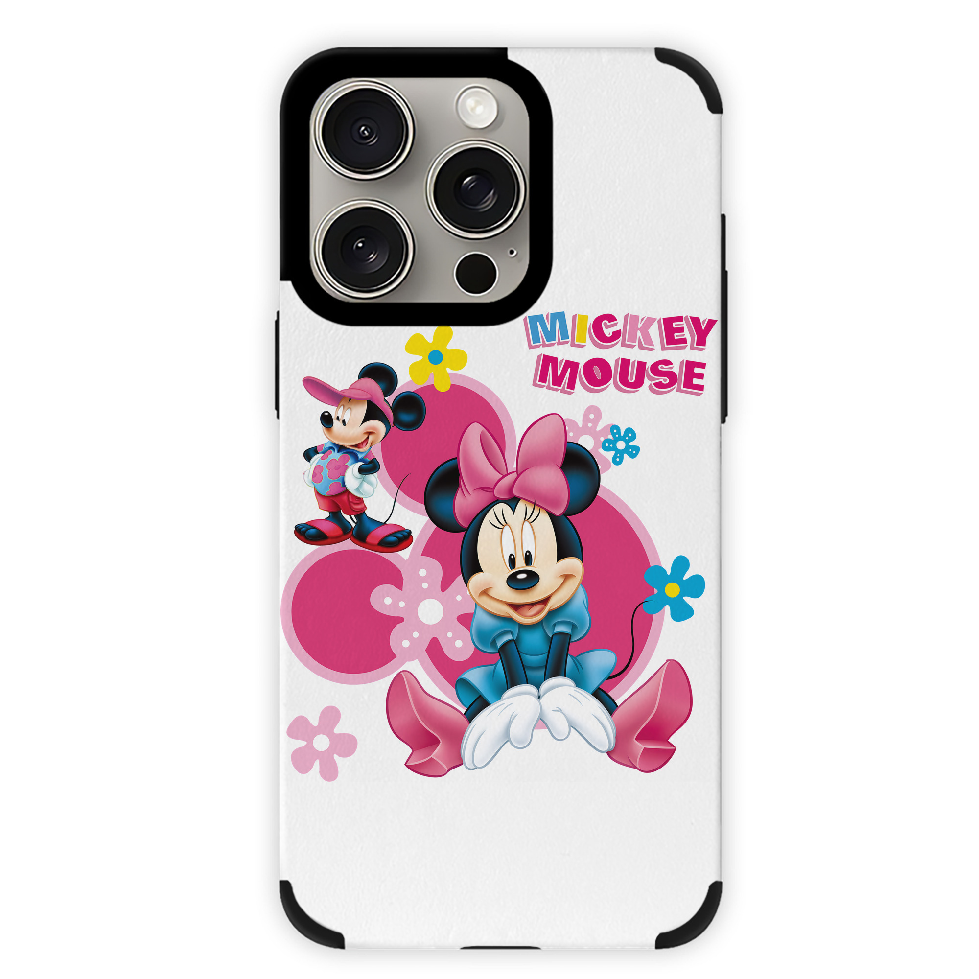 （画像用） ミッキーマウス Mickey Mouse 【iPhone15ProMax対応】 PUレザー スマホケース 耐衝撃＆黄変防止