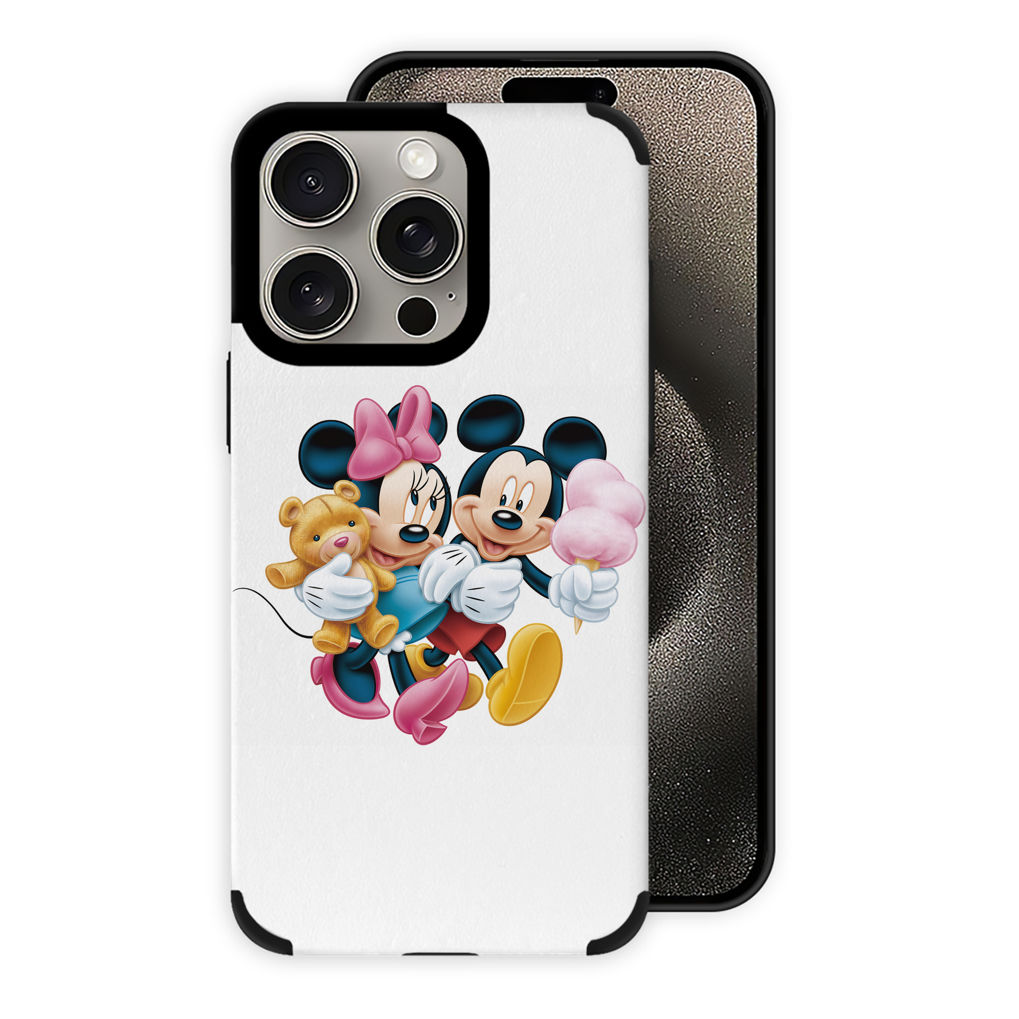 （画像用） ミッキーマウス Mickey Mouse 【iPhone15ProMax対応】 PUレザー スマホケース 耐衝撃＆黄変防止