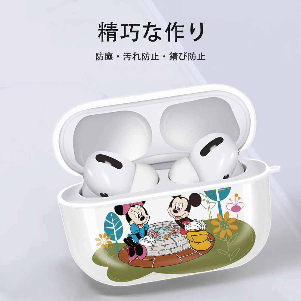 ミッキーマウス Mickey Mouse 【AirPods Pro用】ハードシェル保護ケース 耐衝撃・防指紋・カラビナ付き商品仕様