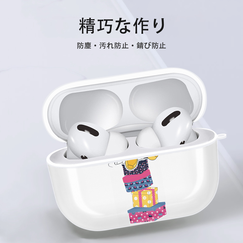 ミッキーマウス Mickey Mouse 【AirPods Pro用】ハードシェル保護ケース 耐衝撃・防指紋・カラビナ付き商品仕様
