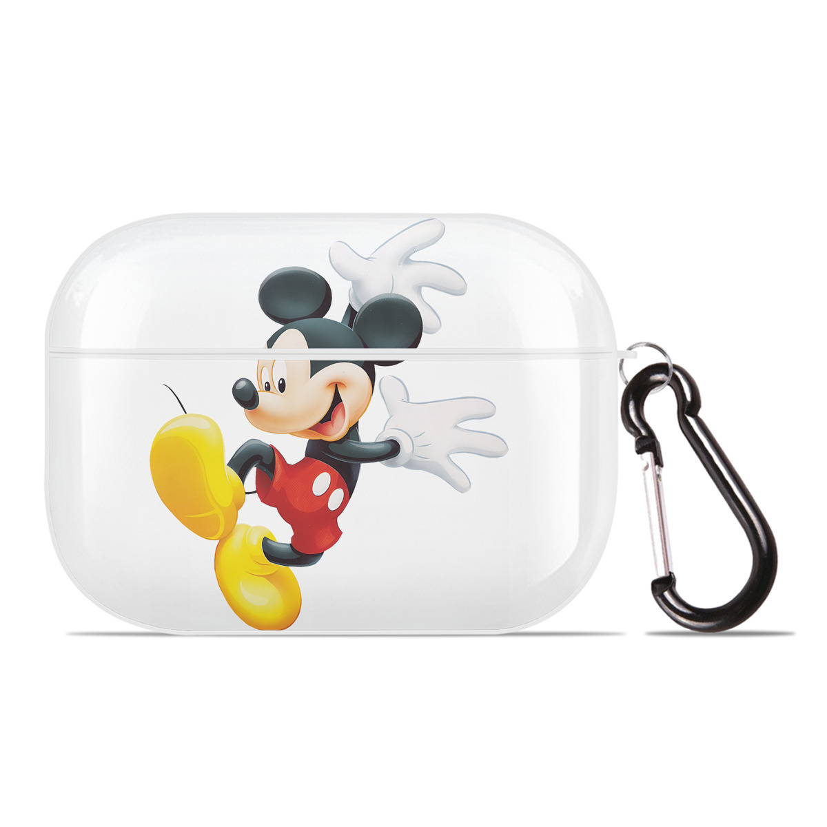 （画像用） ミッキーマウス Mickey Mouse 【AirPods Pro用】ハードシェル保護ケース 耐衝撃・防指紋・カラビナ付き商品仕様