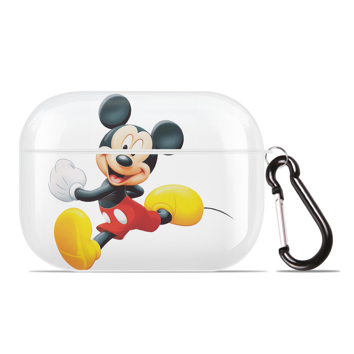 （画像用） ミッキーマウス Mickey Mouse 【AirPods Pro用】ハードシェル保護ケース 耐衝撃・防指紋・カラビナ付き商品仕様