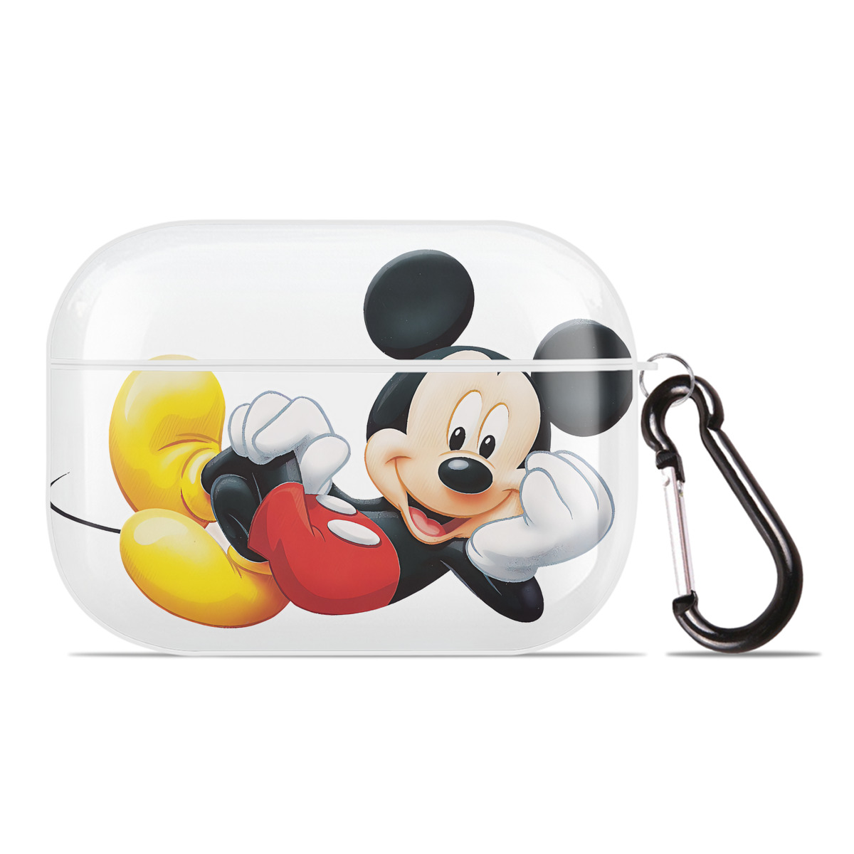 （画像用） ミッキーマウス Mickey Mouse 【AirPods Pro用】ハードシェル保護ケース 耐衝撃・防指紋・カラビナ付き商品仕様