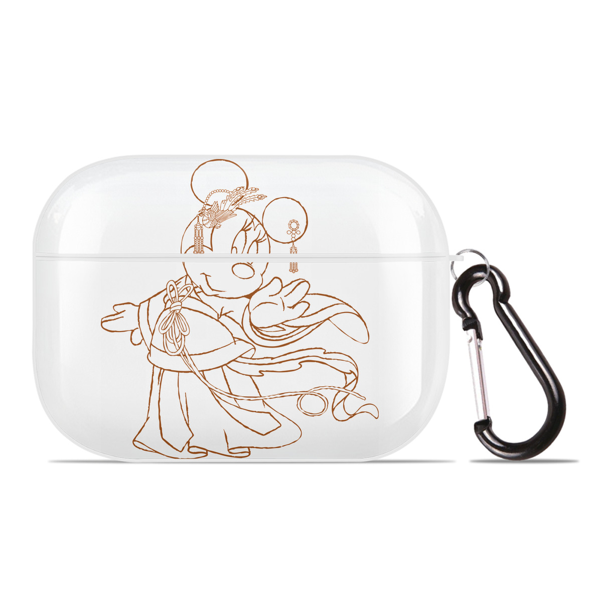 （画像用） ミッキーマウス Mickey Mouse 【AirPods Pro用】ハードシェル保護ケース 耐衝撃・防指紋・カラビナ付き商品仕様