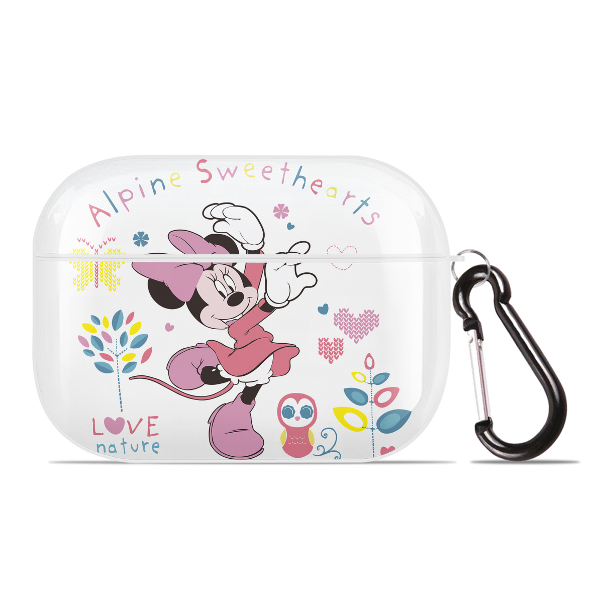 （画像用） ミッキーマウス Mickey Mouse 【AirPods Pro用】ハードシェル保護ケース 耐衝撃・防指紋・カラビナ付き商品仕様