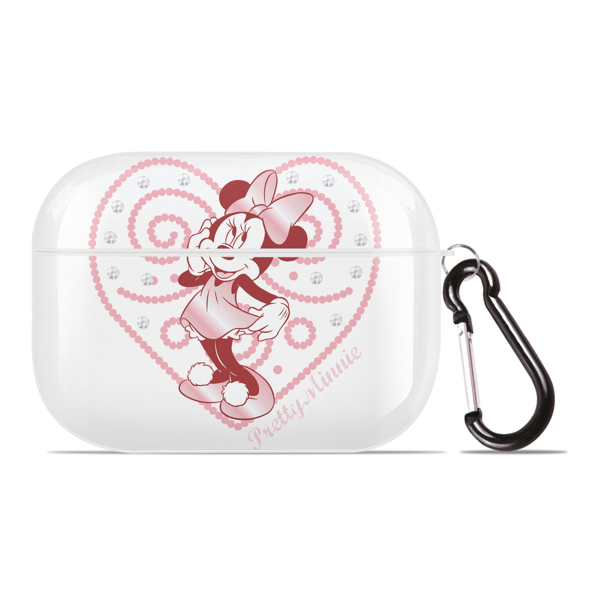 （画像用） ミッキーマウス Mickey Mouse 【AirPods Pro用】ハードシェル保護ケース 耐衝撃・防指紋・カラビナ付き商品仕様