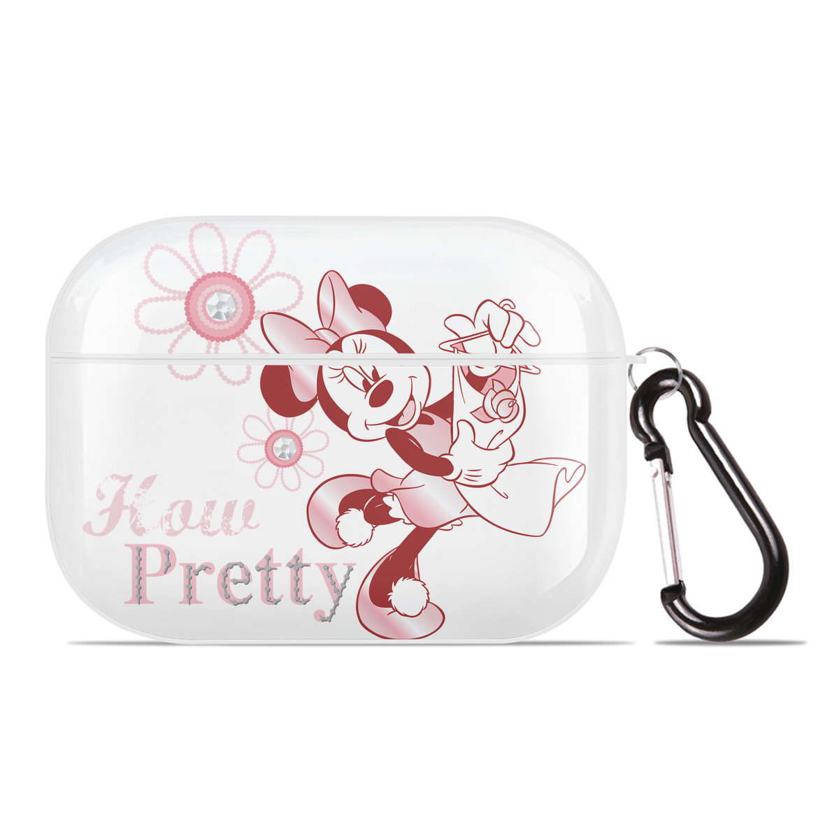（画像用） ミッキーマウス Mickey Mouse 【AirPods Pro用】ハードシェル保護ケース 耐衝撃・防指紋・カラビナ付き商品仕様