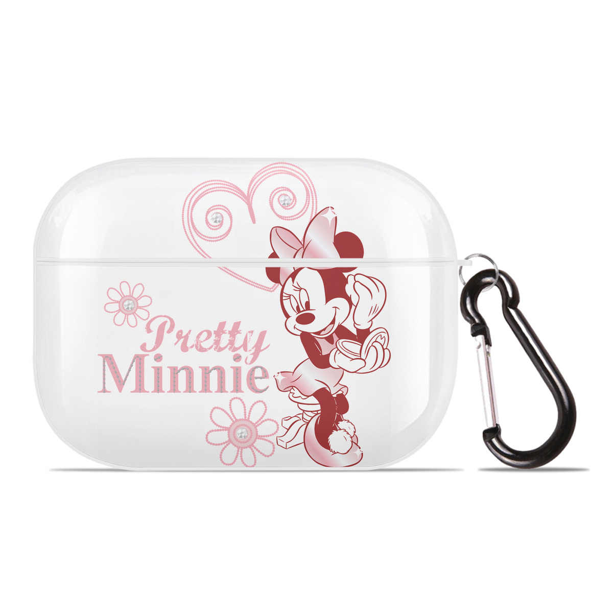 （画像用） ミッキーマウス Mickey Mouse 【AirPods Pro用】ハードシェル保護ケース 耐衝撃・防指紋・カラビナ付き商品仕様