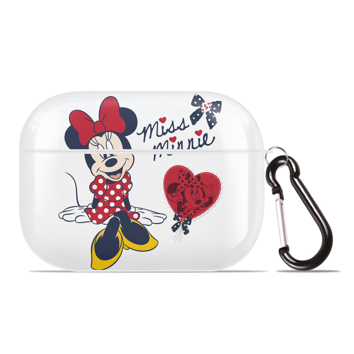 （画像用） ミッキーマウス Mickey Mouse 【AirPods Pro用】ハードシェル保護ケース 耐衝撃・防指紋・カラビナ付き商品仕様