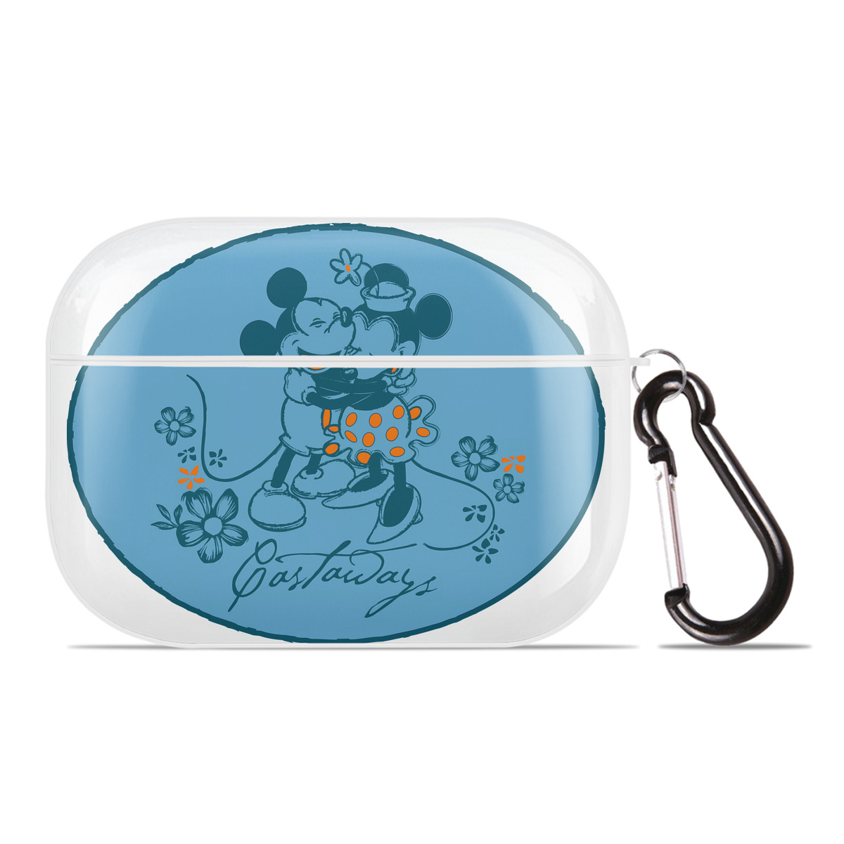 （画像用） ミッキーマウス Mickey Mouse 【AirPods Pro用】ハードシェル保護ケース 耐衝撃・防指紋・カラビナ付き商品仕様