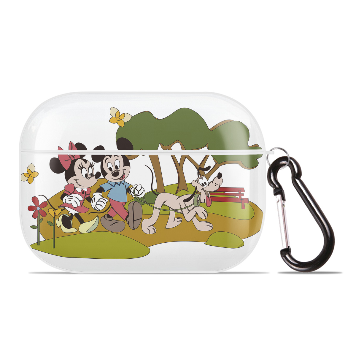 （画像用） ミッキーマウス Mickey Mouse 【AirPods Pro用】ハードシェル保護ケース 耐衝撃・防指紋・カラビナ付き商品仕様