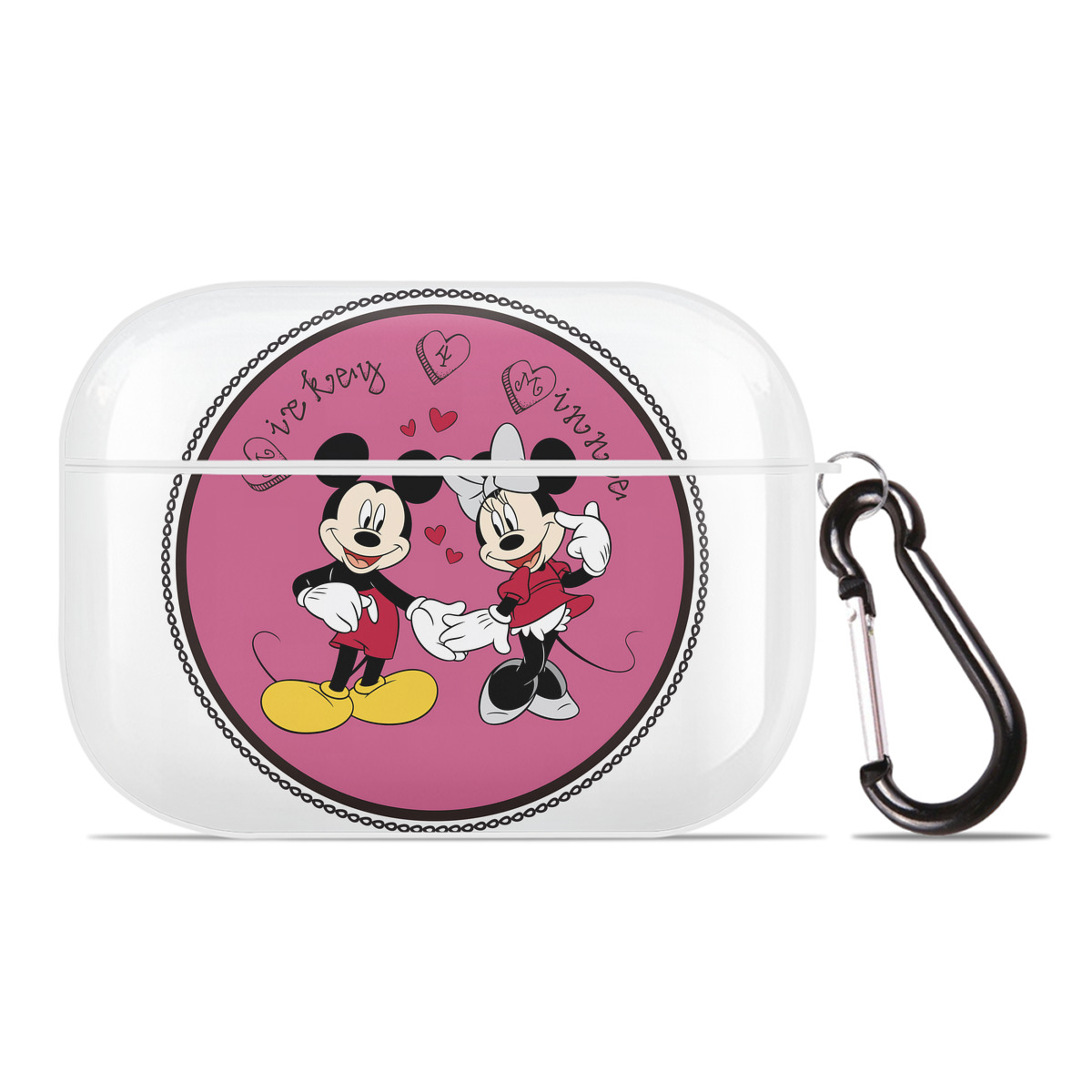 （画像用） ミッキーマウス Mickey Mouse 【AirPods Pro用】ハードシェル保護ケース 耐衝撃・防指紋・カラビナ付き商品仕様