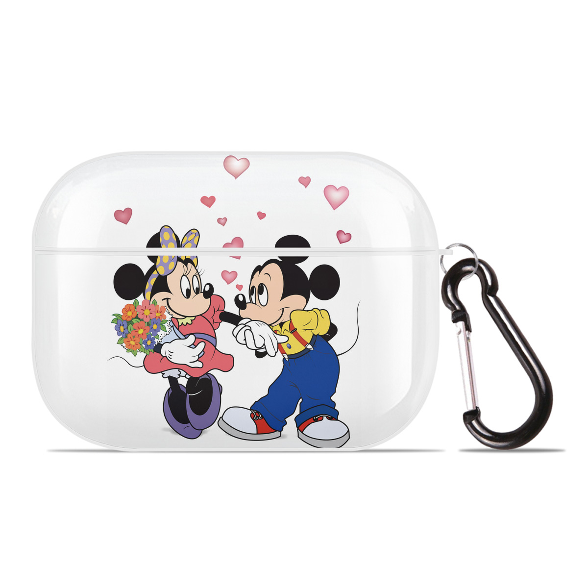 （画像用） ミッキーマウス Mickey Mouse 【AirPods Pro用】ハードシェル保護ケース 耐衝撃・防指紋・カラビナ付き商品仕様