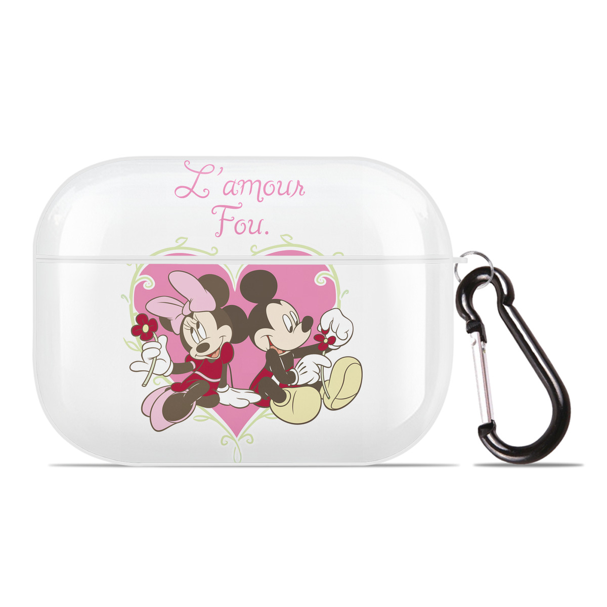 （画像用） ミッキーマウス Mickey Mouse 【AirPods Pro用】ハードシェル保護ケース 耐衝撃・防指紋・カラビナ付き商品仕様