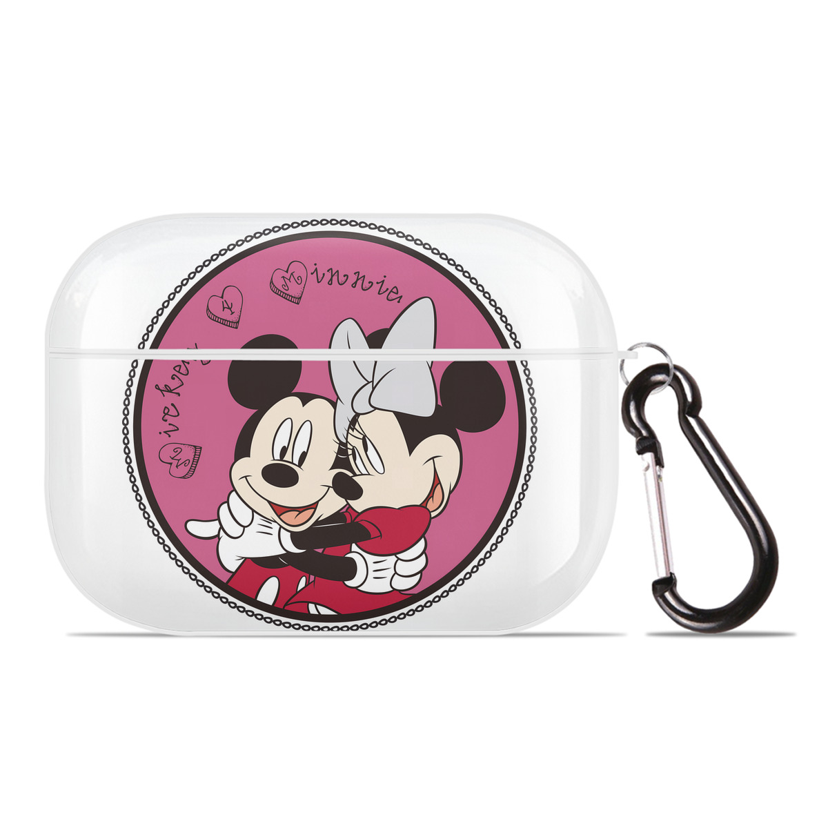 （画像用） ミッキーマウス Mickey Mouse 【AirPods Pro用】ハードシェル保護ケース 耐衝撃・防指紋・カラビナ付き商品仕様
