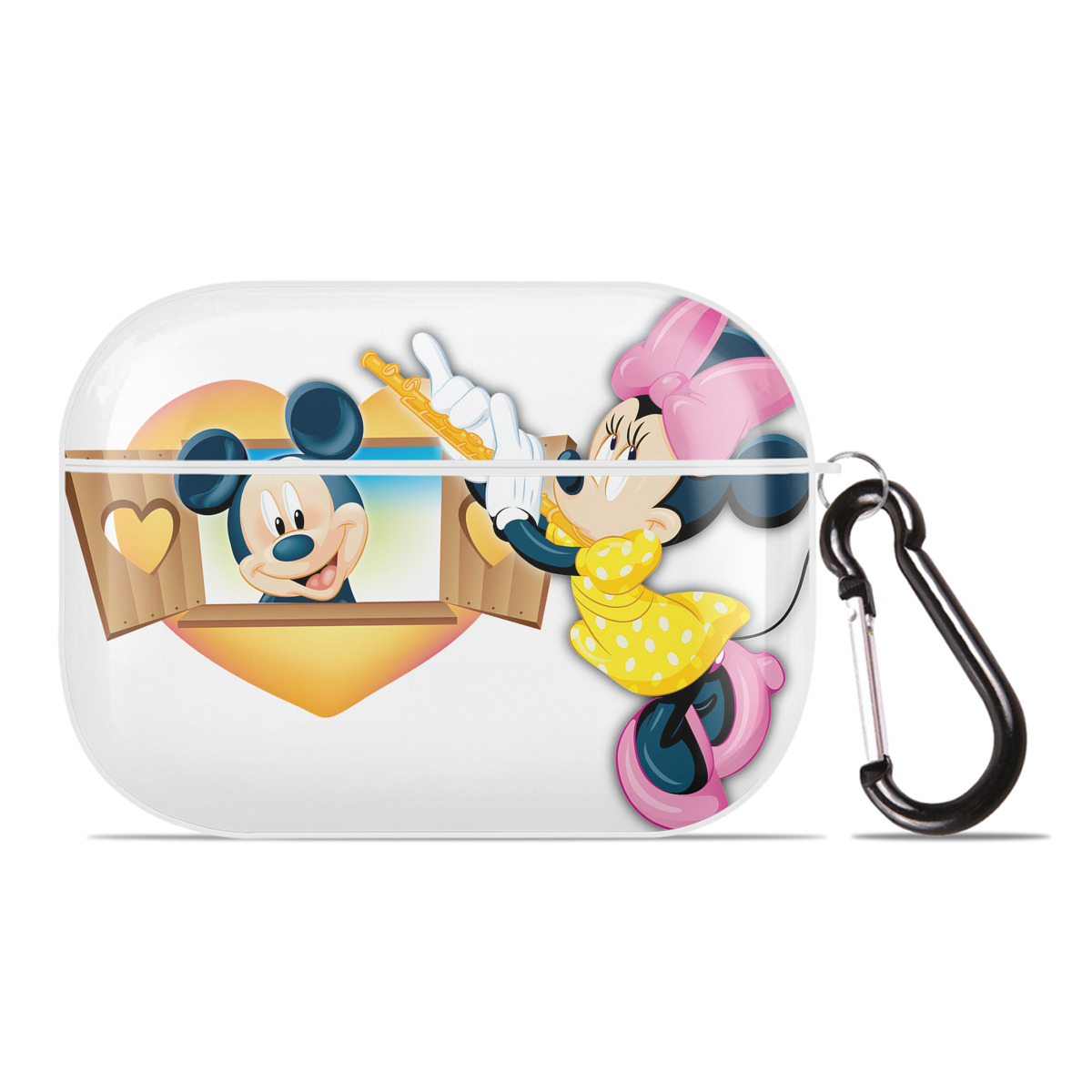 （画像用） ミッキーマウス Mickey Mouse 【AirPods Pro用】ハードシェル保護ケース 耐衝撃・防指紋・カラビナ付き商品仕様