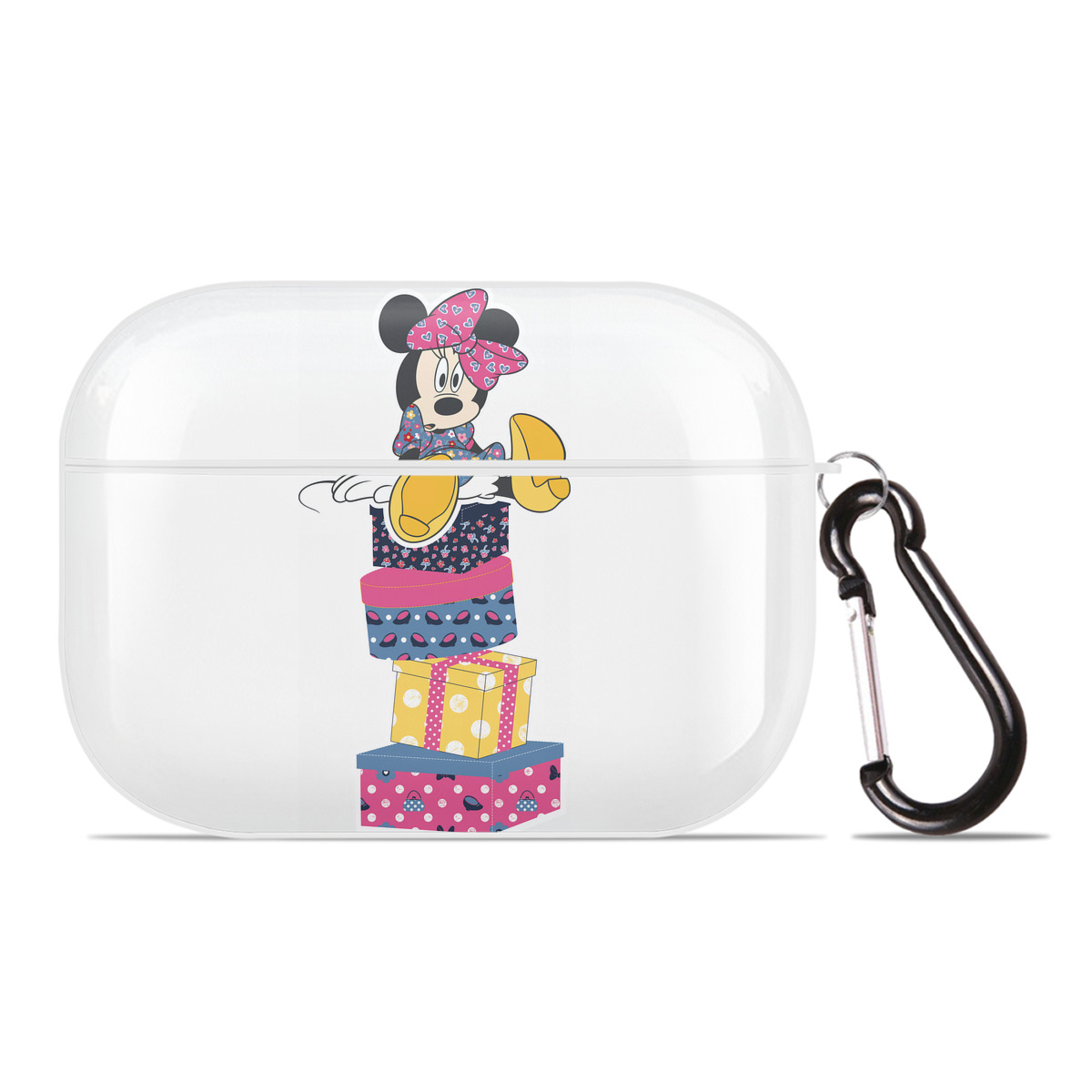 （画像用） ミッキーマウス Mickey Mouse 【AirPods Pro用】ハードシェル保護ケース 耐衝撃・防指紋・カラビナ付き商品仕様