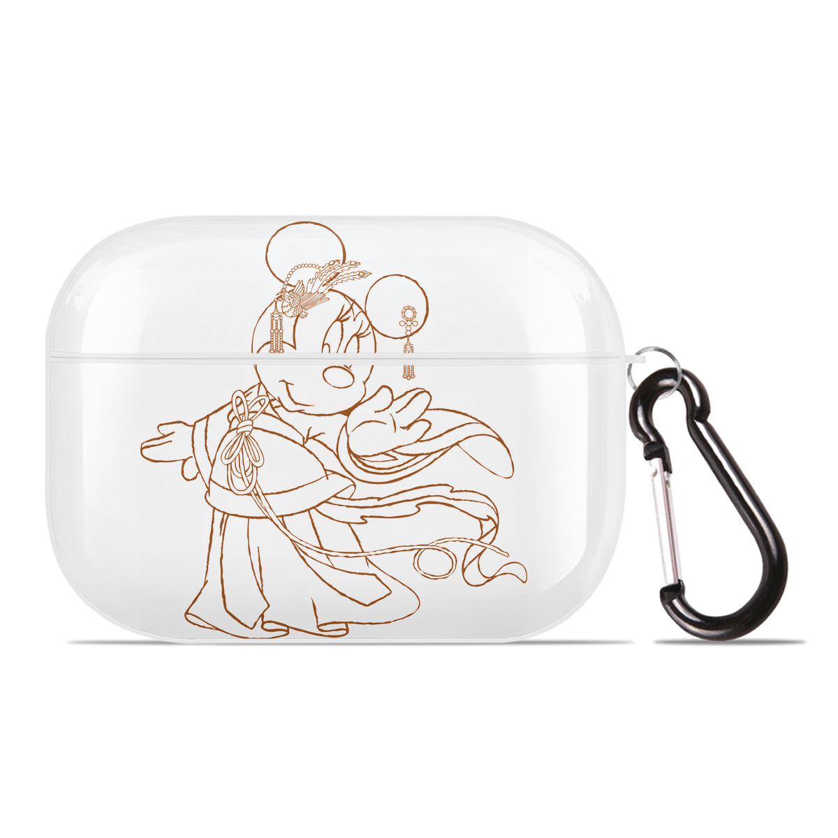 （画像用） ミッキーマウス Mickey Mouse 【AirPods Pro用】ハードシェル保護ケース 耐衝撃・防指紋・カラビナ付き商品仕様