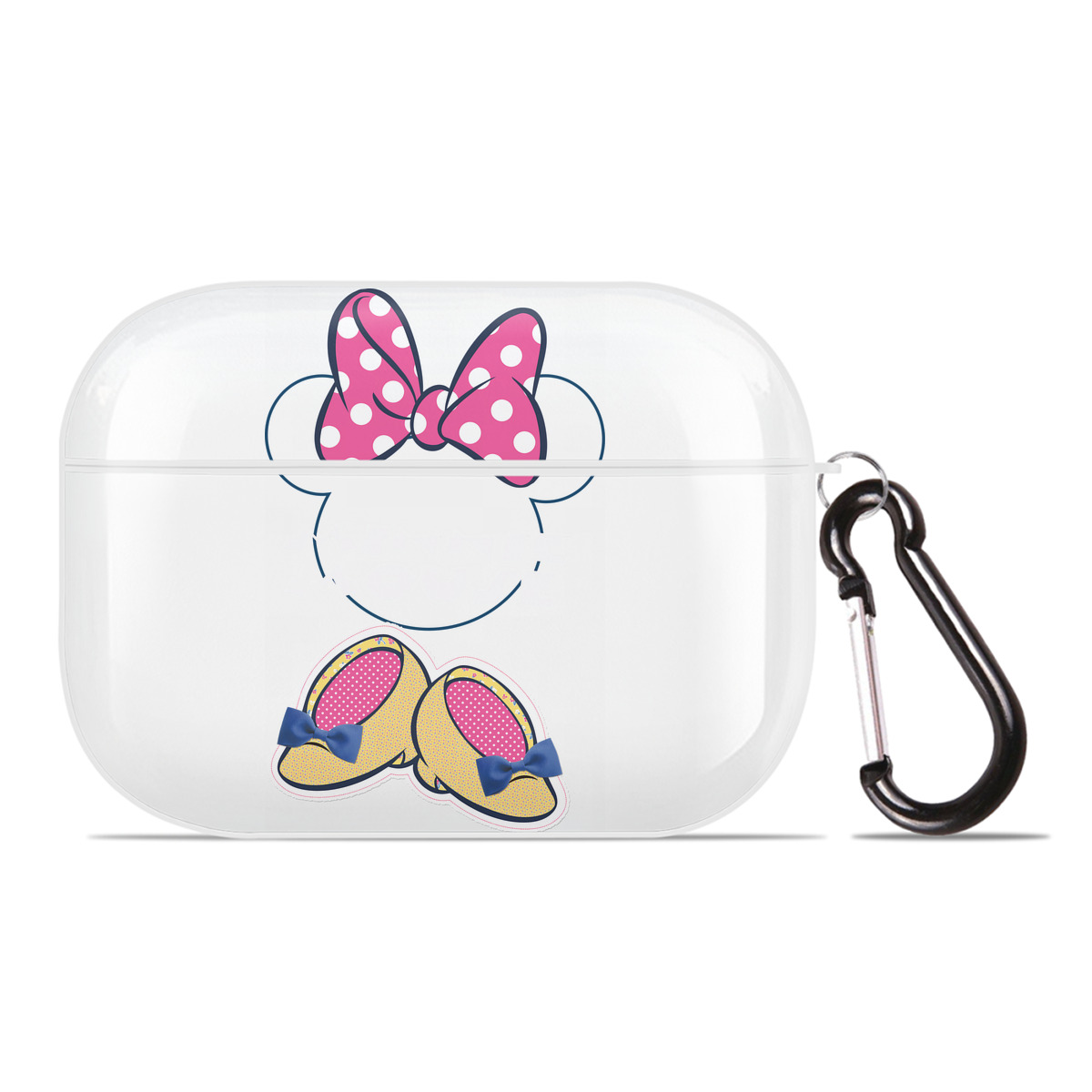 （画像用） ミッキーマウス Mickey Mouse 【AirPods Pro用】ハードシェル保護ケース 耐衝撃・防指紋・カラビナ付き商品仕様